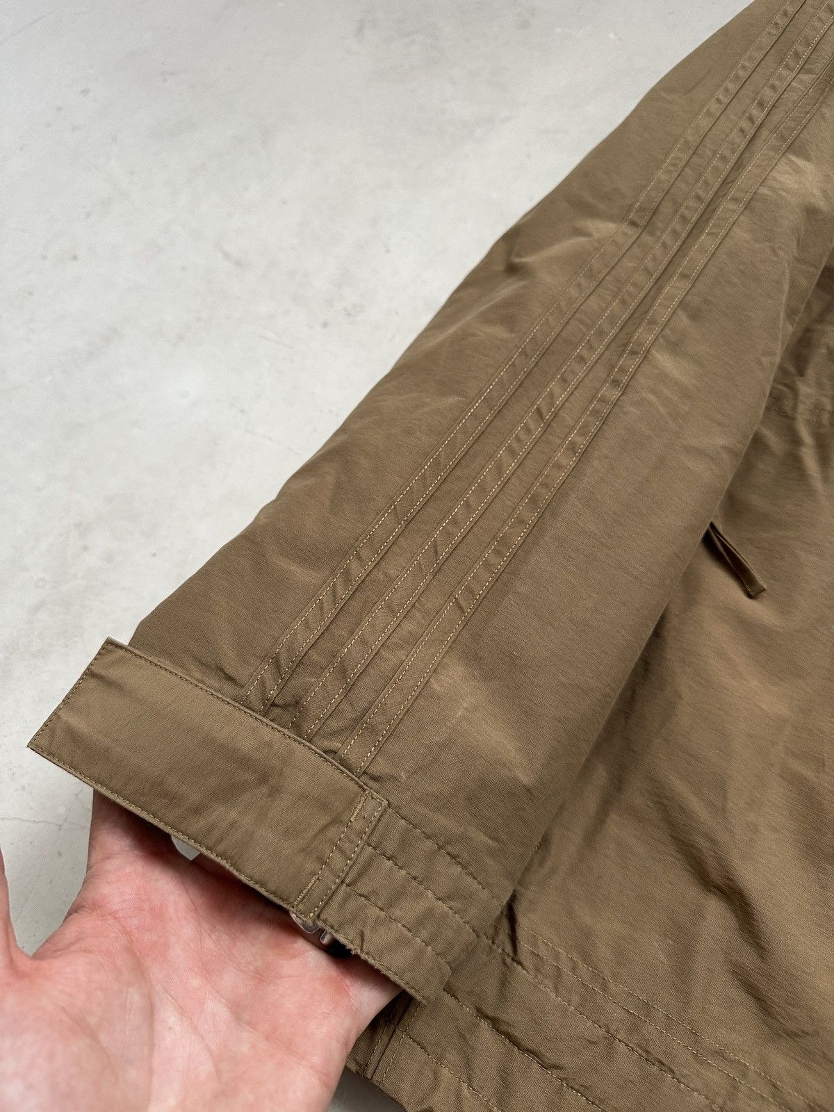Adidas × Vintage 90s Vintage Adidas brown and khaki windbreaker light jacket Size US M / EU 48-50 / 2 - 5 Thumbnail
