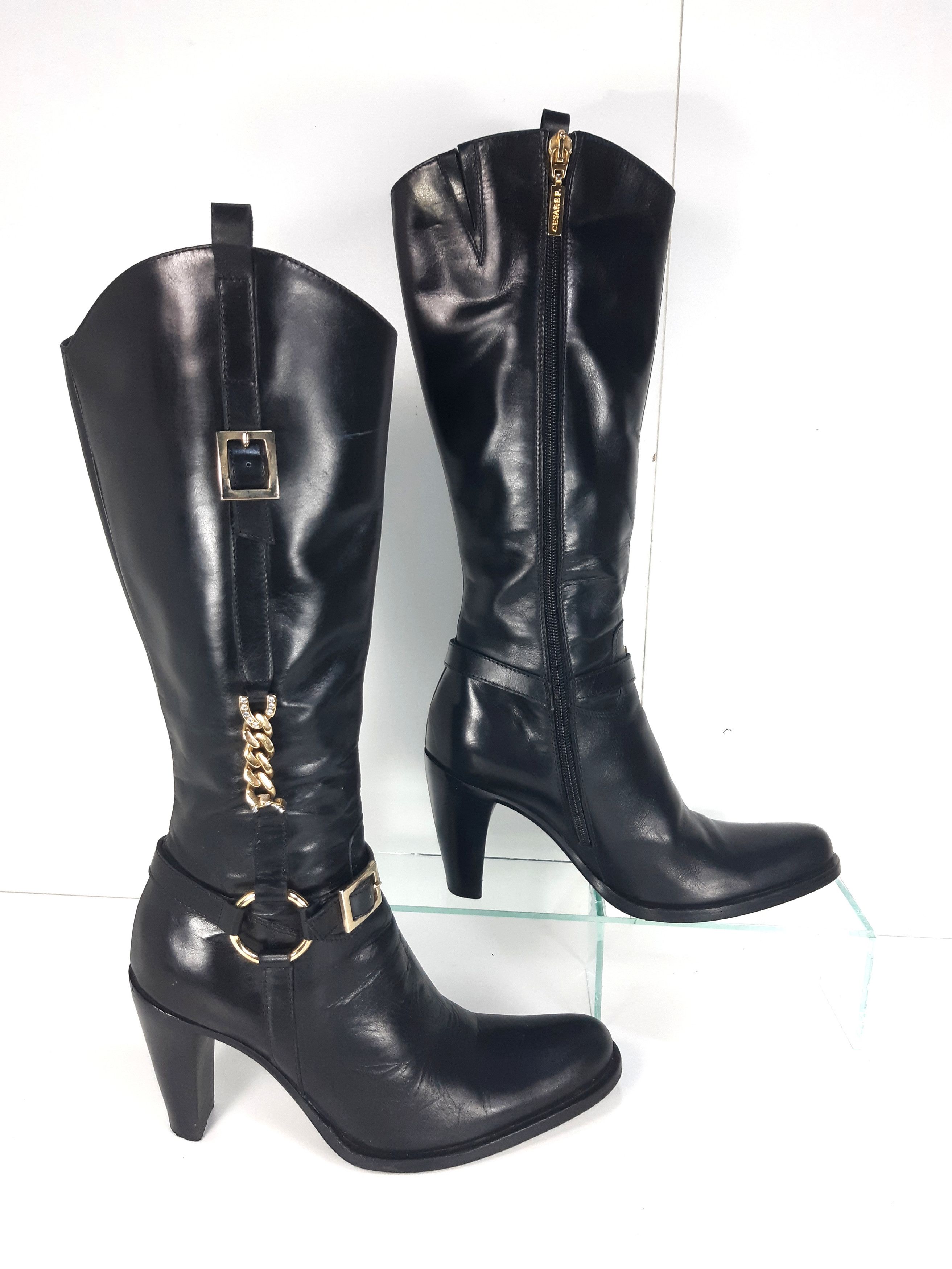 Paciotti CESARE PACIOTTI Italy Leather Boots size eu36 Size US 6 / IT 36 - 5 Thumbnail