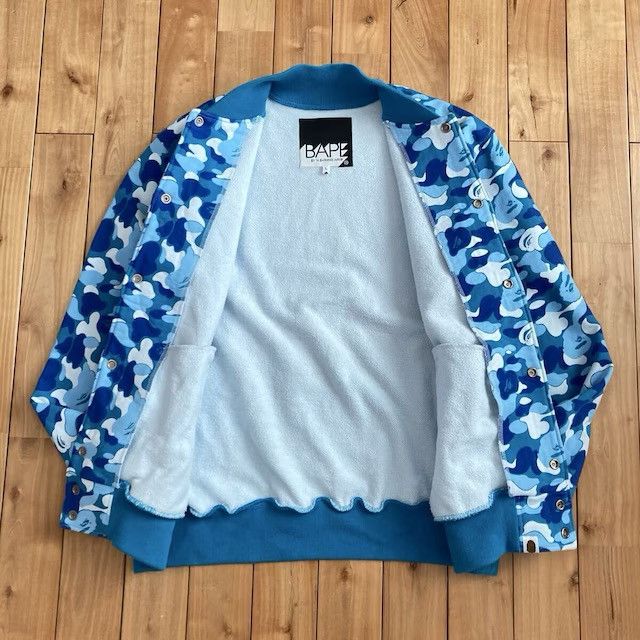 Bape BAPE ABC CAMO BLUE Sweat Varsity Jacket a bathing ape NIGO Size US L / EU 52-54 / 3 - 7 Thumbnail