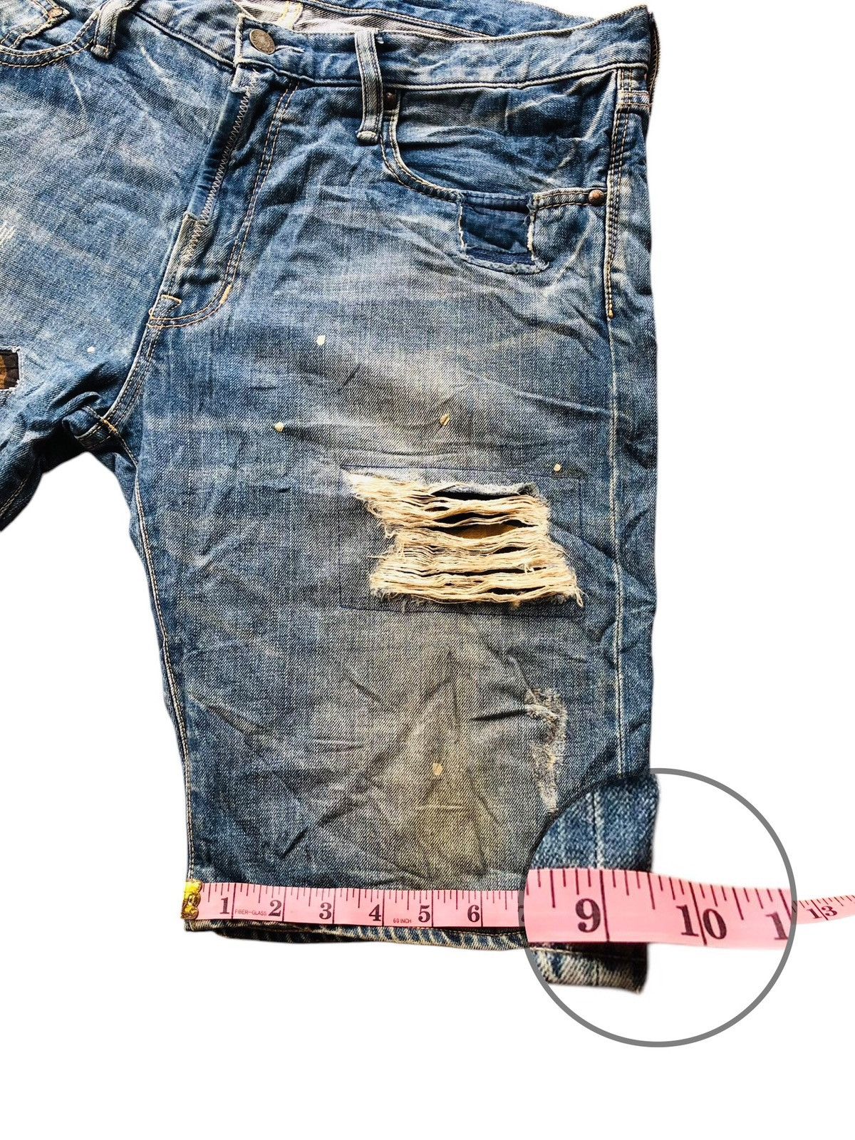 Avirex Avirex distressed patchwork short denim Size US 34 / EU 50 - 16 Thumbnail