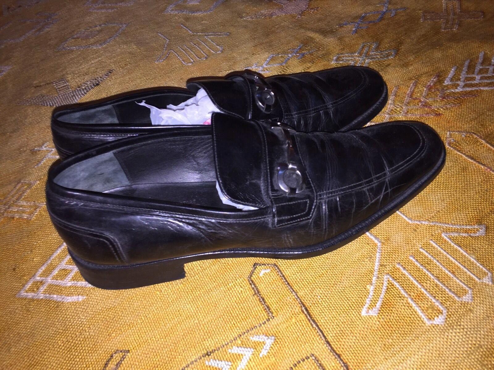 Salvatore Ferragamo Salvatore Ferragamo Black Leather Loafers Size US 9 / EU 42 - 3 Thumbnail