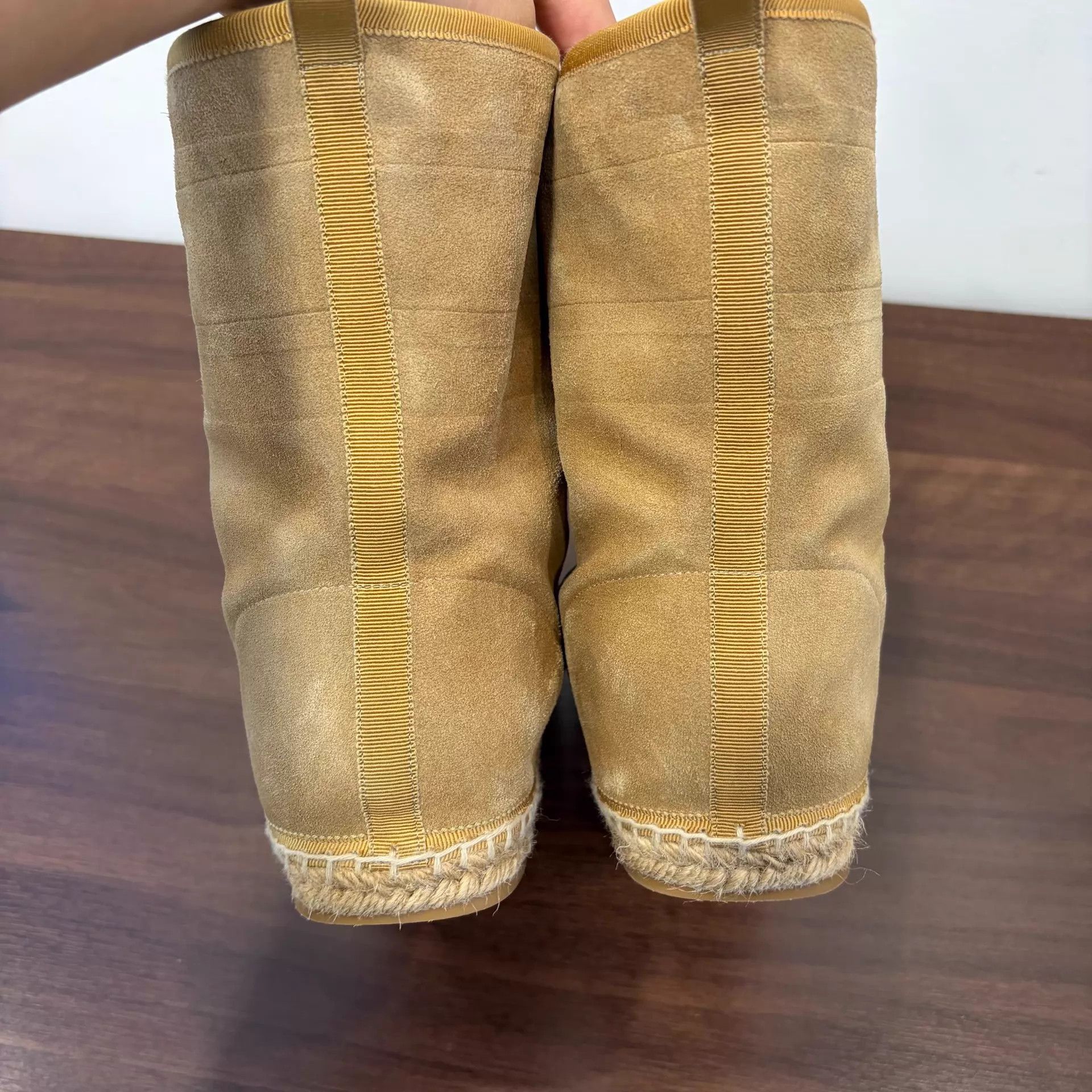 Dior Dior Women's Suede & Straw Booties 39 Size US 8.5 / IT 38.5 - 3 Thumbnail