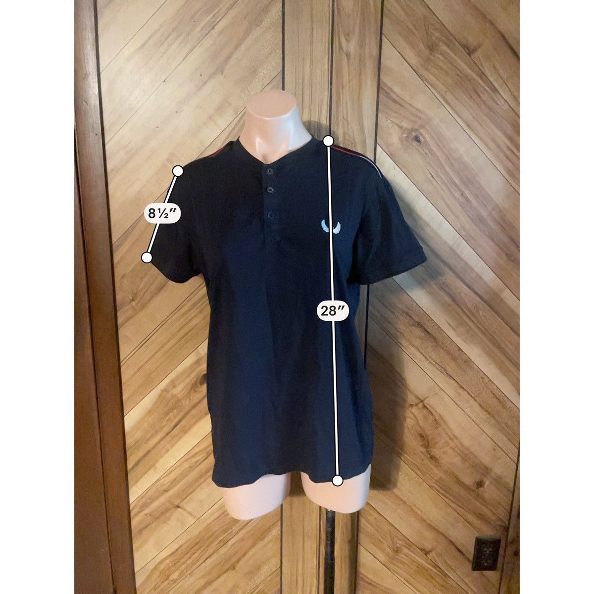 Other Nick Danger Medium Navy Blue V-Neck Short Sleeve T-Shirt Size US M / EU 48-50 / 2 - 9 Thumbnail