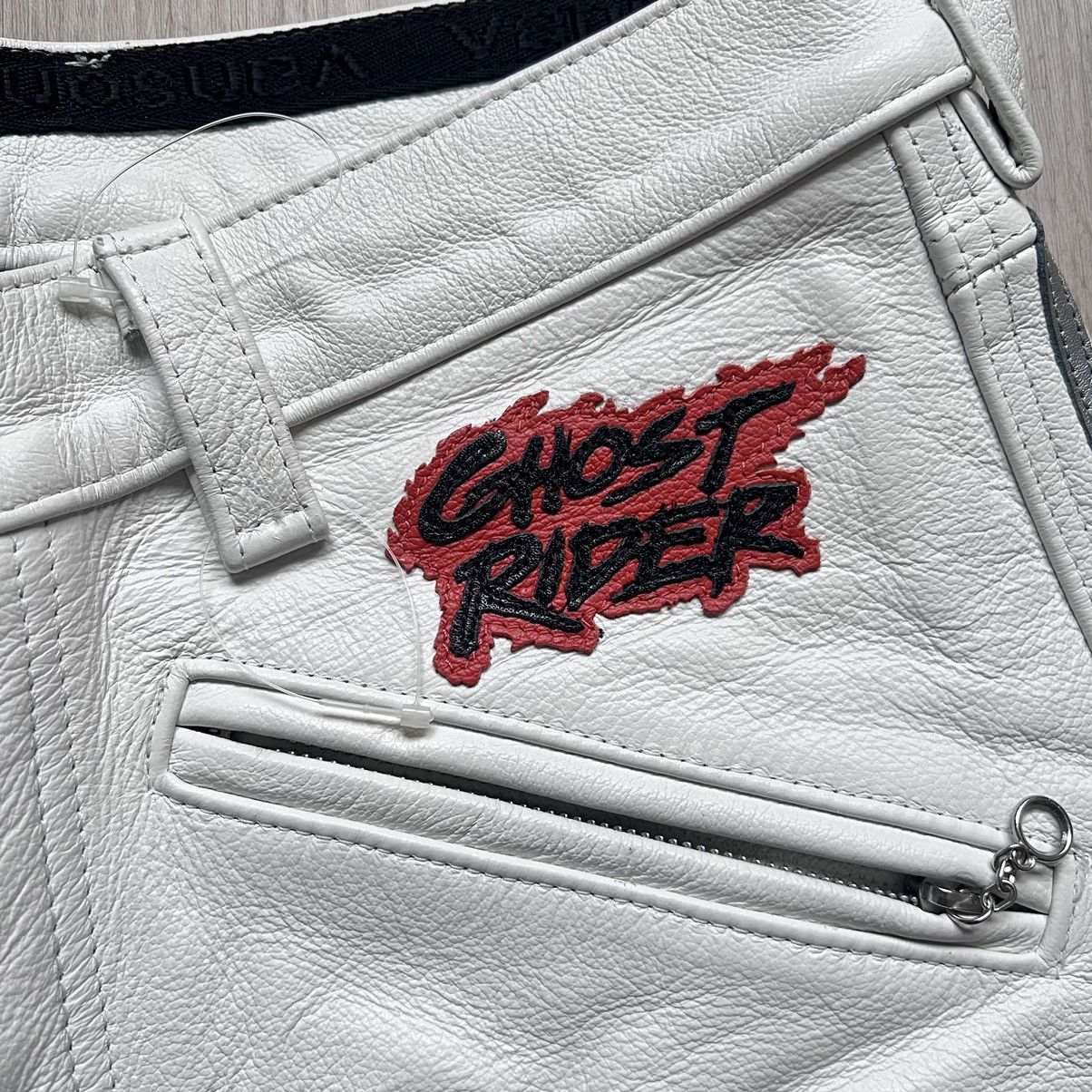 Supreme Supreme Ghost-rider Vanson Leather Pants (White) Size US 32 / EU 48 - 5 Thumbnail