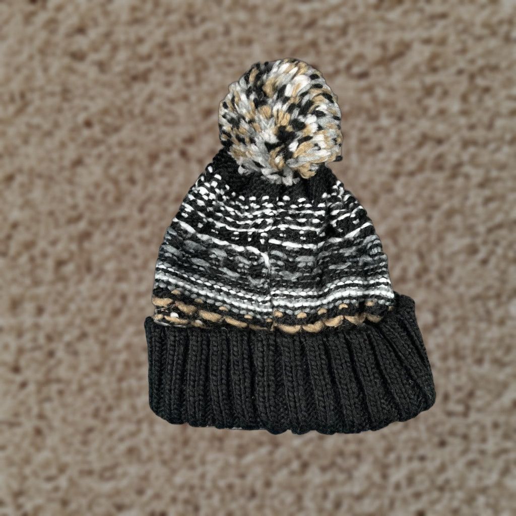Vintage Target Beanie Toque Knit 100% Acrylic One Size Black White Beige Knit Beanie Hats Adults Mens Womens Outdoor Ski Size ONE SIZE - 1 Thumbnail