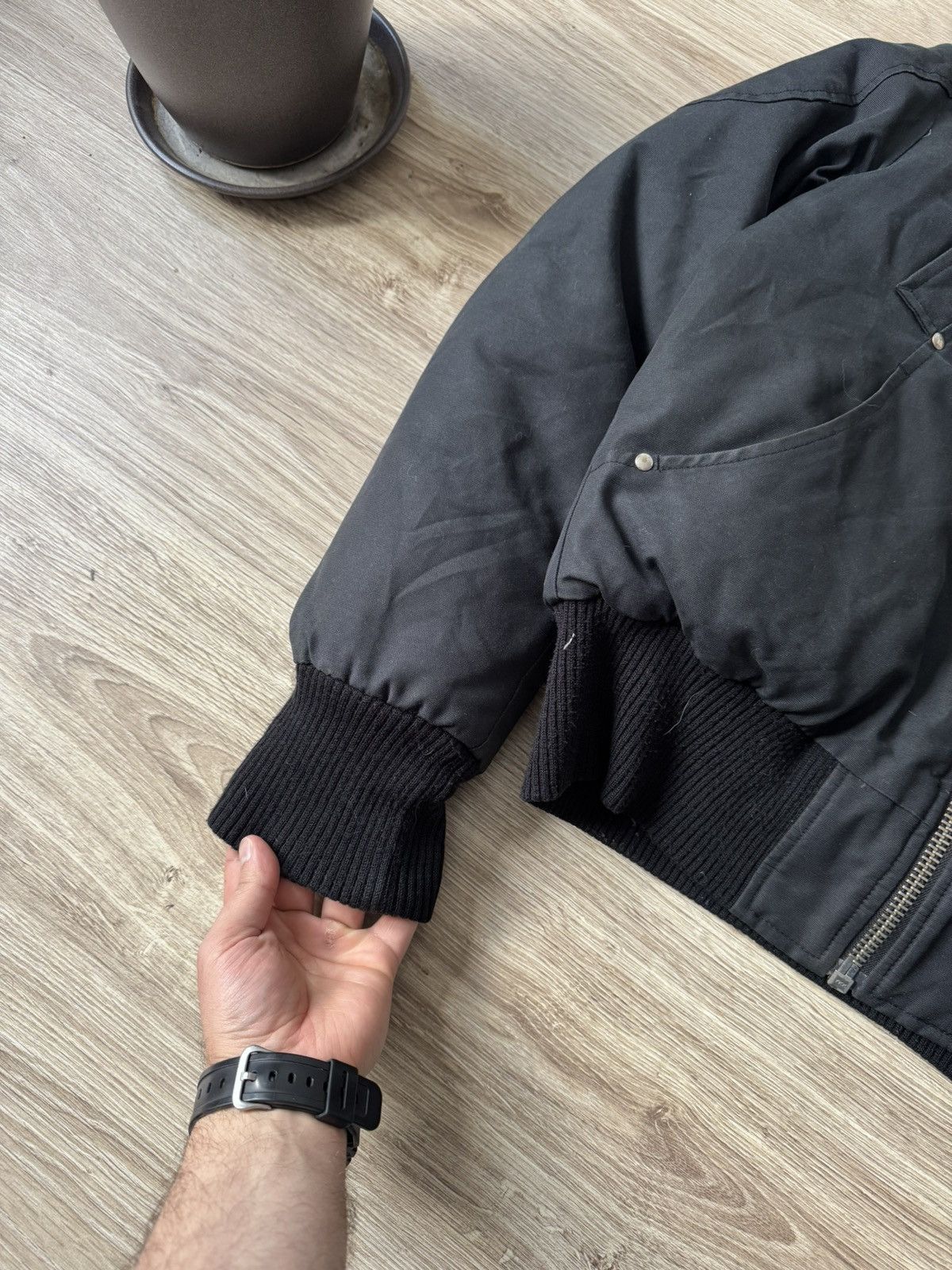 Moose Knuckles Moose Knuckles Black Debbie Bomber Jacket Women’s Size L / US 10 / IT 46 - 3 Thumbnail