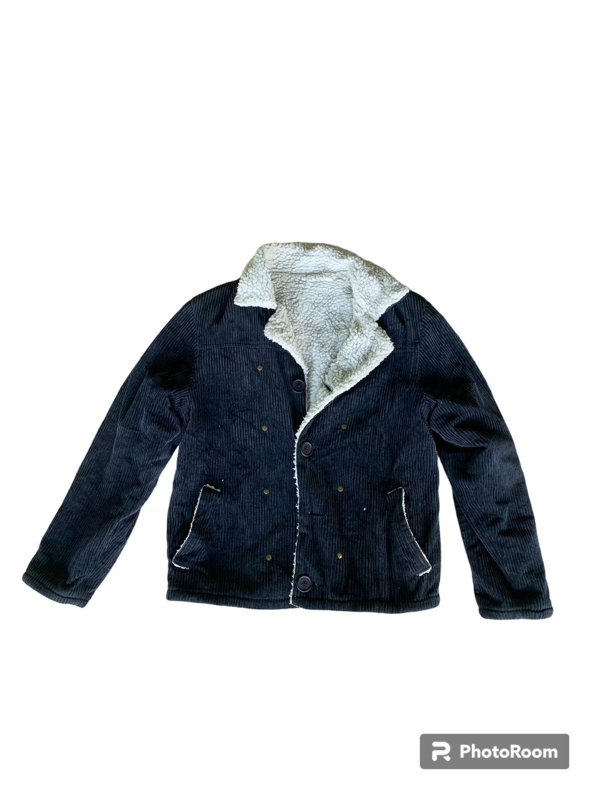image of Number N Ine Vintage Number (N)Ine Takahiro Miyashita Corduroy Jacket in Navy, Men's (Size Medium)