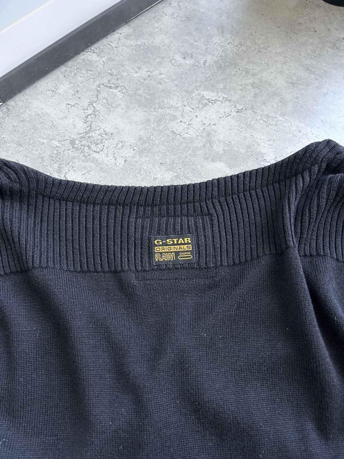 G-Star × Vintage G - Star RAW Knit Long Black Cardigan Jumper Size L / US 10 / IT 46 - 15 Thumbnail