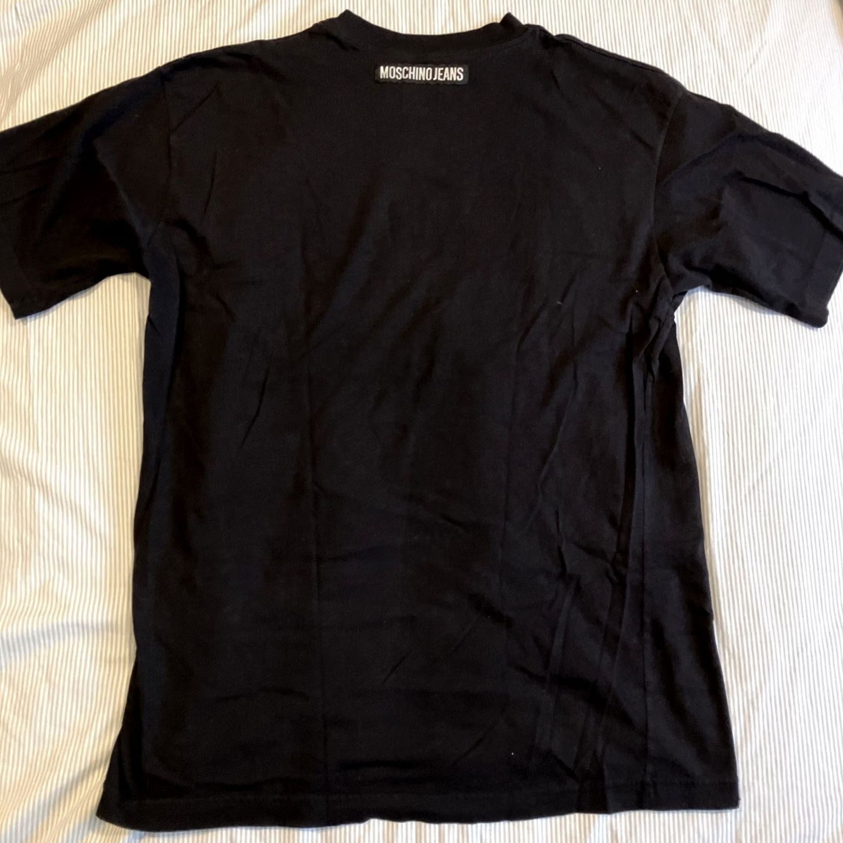Moschino VINTAGE Moschino T-Shirt Black M 2 +2 = 3 Made In USA AWESOME 90s Designer Men Short Sleeve Graphic Print Size US M / EU 48-50 / 2 - 4 Thumbnail