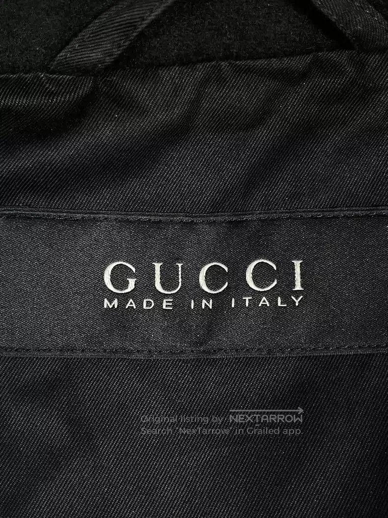 Gucci Gucci Black Wool Leather Trim Jacket. Size US XL / EU 56 / 4 - 9 Thumbnail