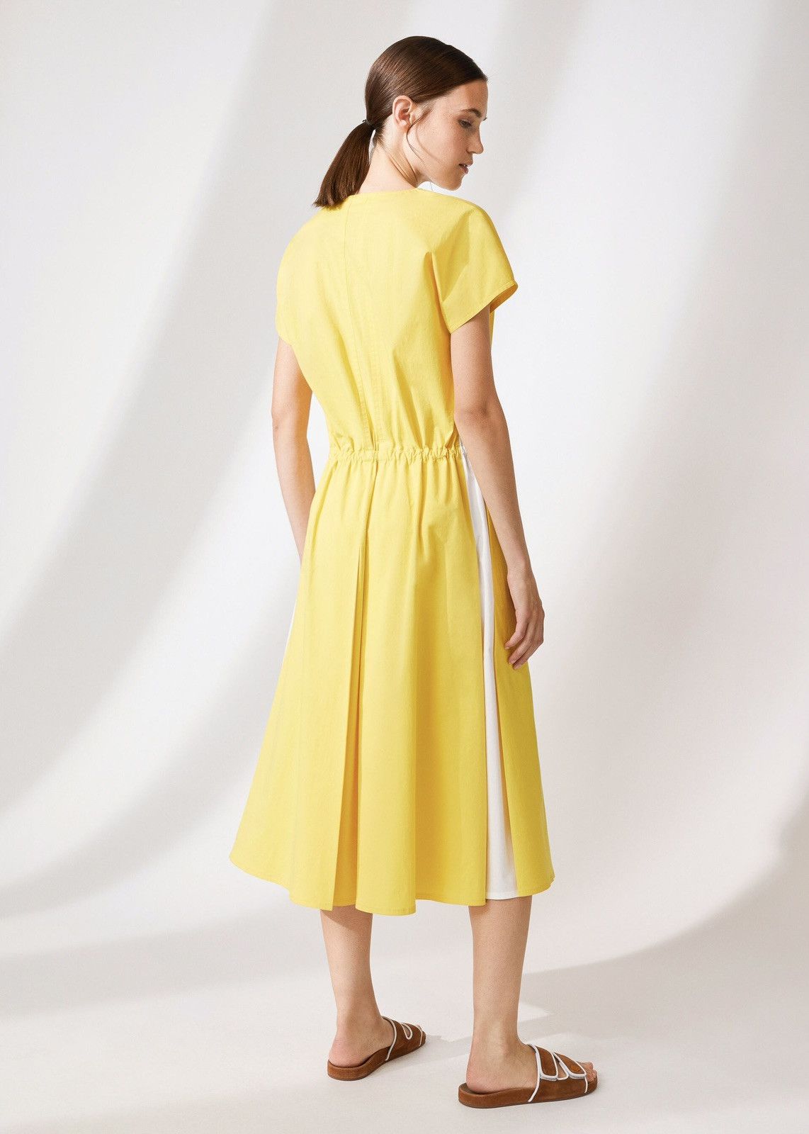 Loro Piana o1srvl11e0424 Dress in Yellow Size M / US 6-8 / IT 42-44 - 4 Thumbnail