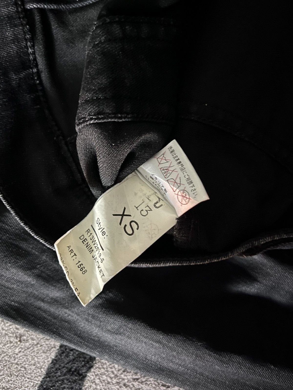 R13 Archive R13 snake skin waxed denim jacket Size US XS / EU 42 / 0 - 10 Thumbnail