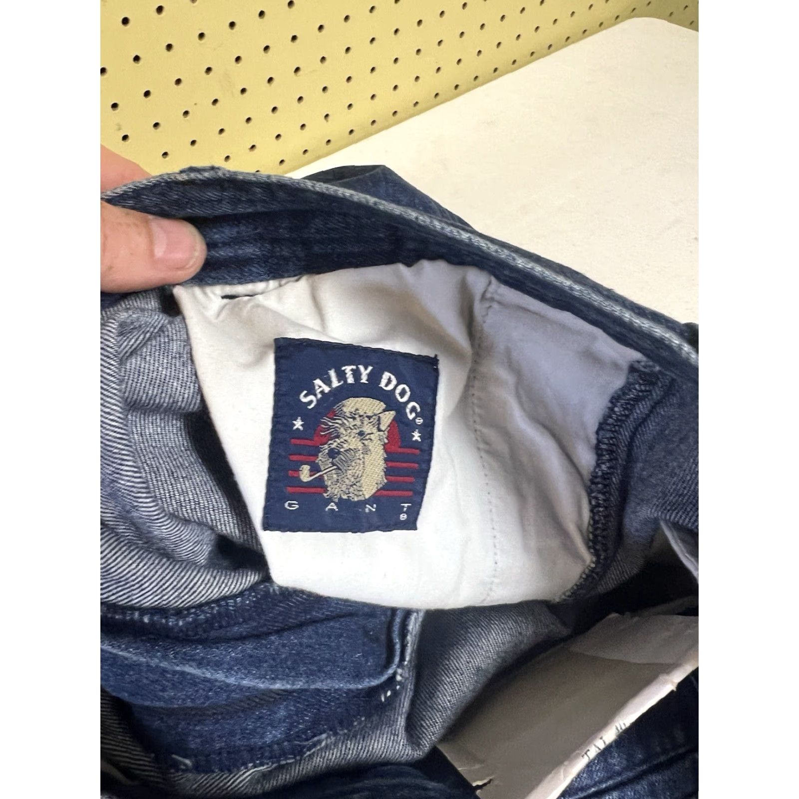 Gant VINTAGE Salty Dog Pants Chino Pleated Blue Denim 40x42 Adult Regular Tapered None Mens Size US 40 / EU 56 - 6 Thumbnail