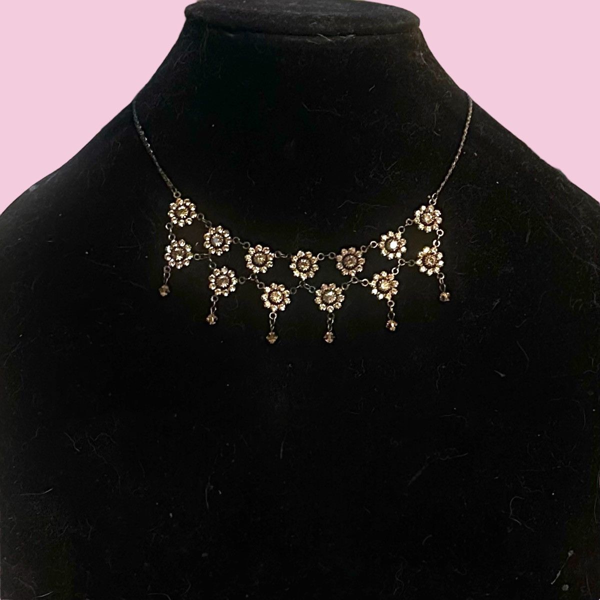 Other Bellagio Crystals cascading crystal flowers necklace Size ONE SIZE - 1 Thumbnail