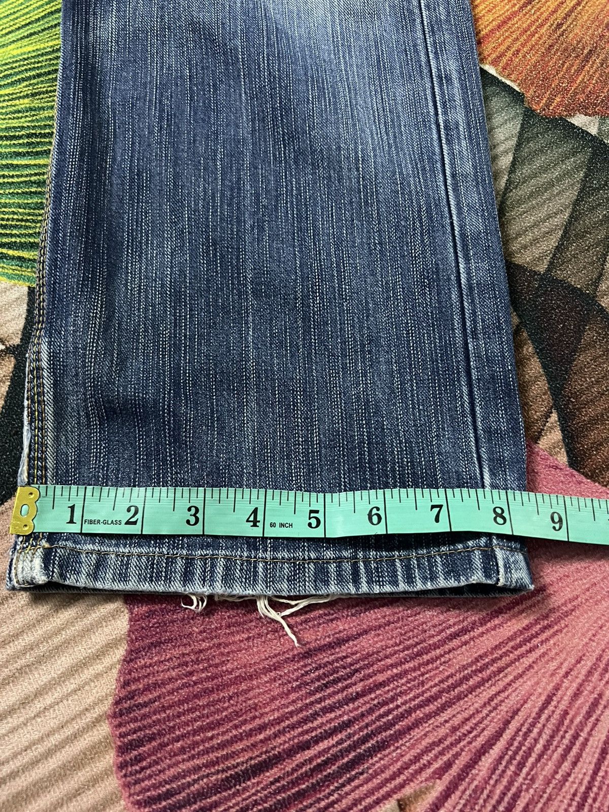 Edwin × If Six Was Nine VTG EDWIN DOUBLE WAIST DISTRESSED JEANS VERY RARE Size US 31 - 13 Thumbnail
