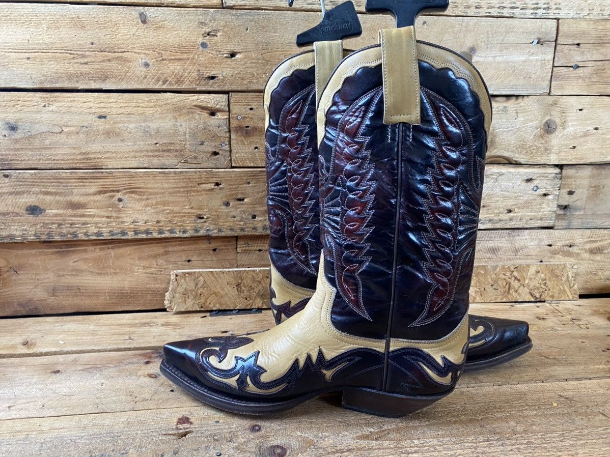 Cowboy Equipment Sendra western riding cowboy floral boots sz 42 Size US 8.5 / EU 41-42 - 16 Thumbnail