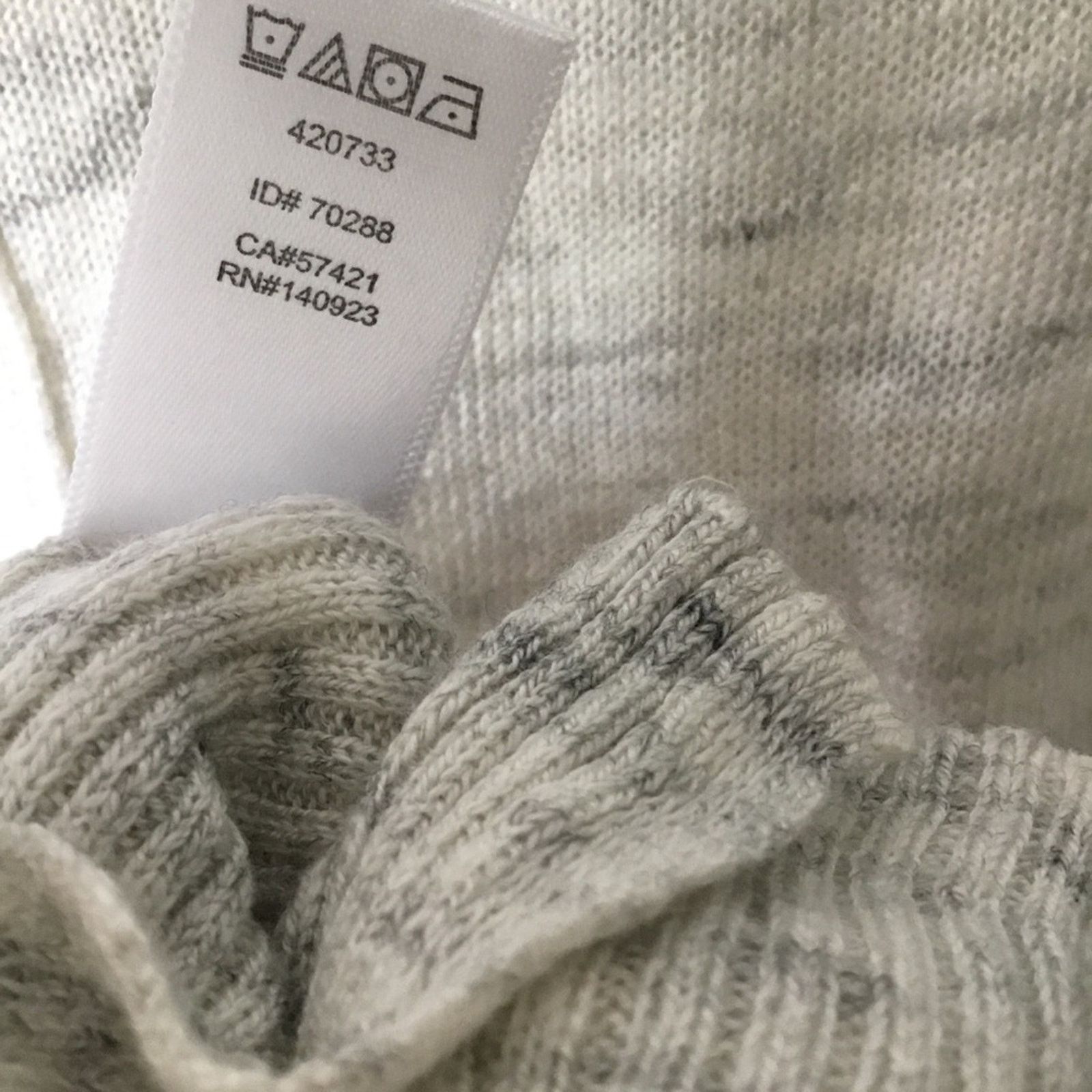Lou & Grey Lou & Grey Light Gray Ribside Boatneck Sweater Top Size S / US 4 / IT 40 - 16 Thumbnail