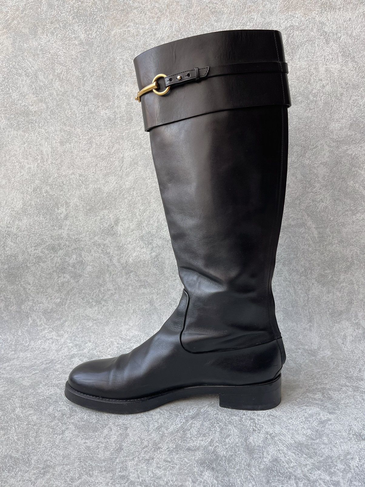 Gucci Gucci Smooth Leather Betis Glamour Riding Boots Size 39 Size US 9 / IT 39 - 12 Thumbnail