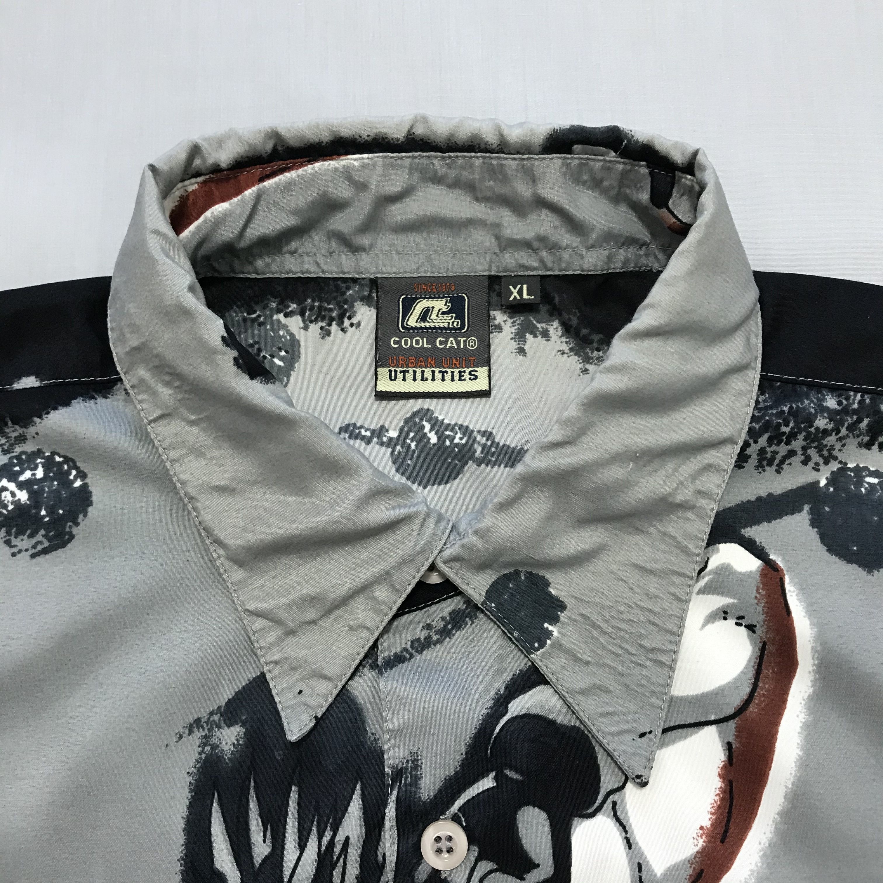 Anime NARUTO Vintage Anime Crazy Shirt Hawaiian Samurai Allover Size US XL / EU 56 / 4 - 4 Thumbnail