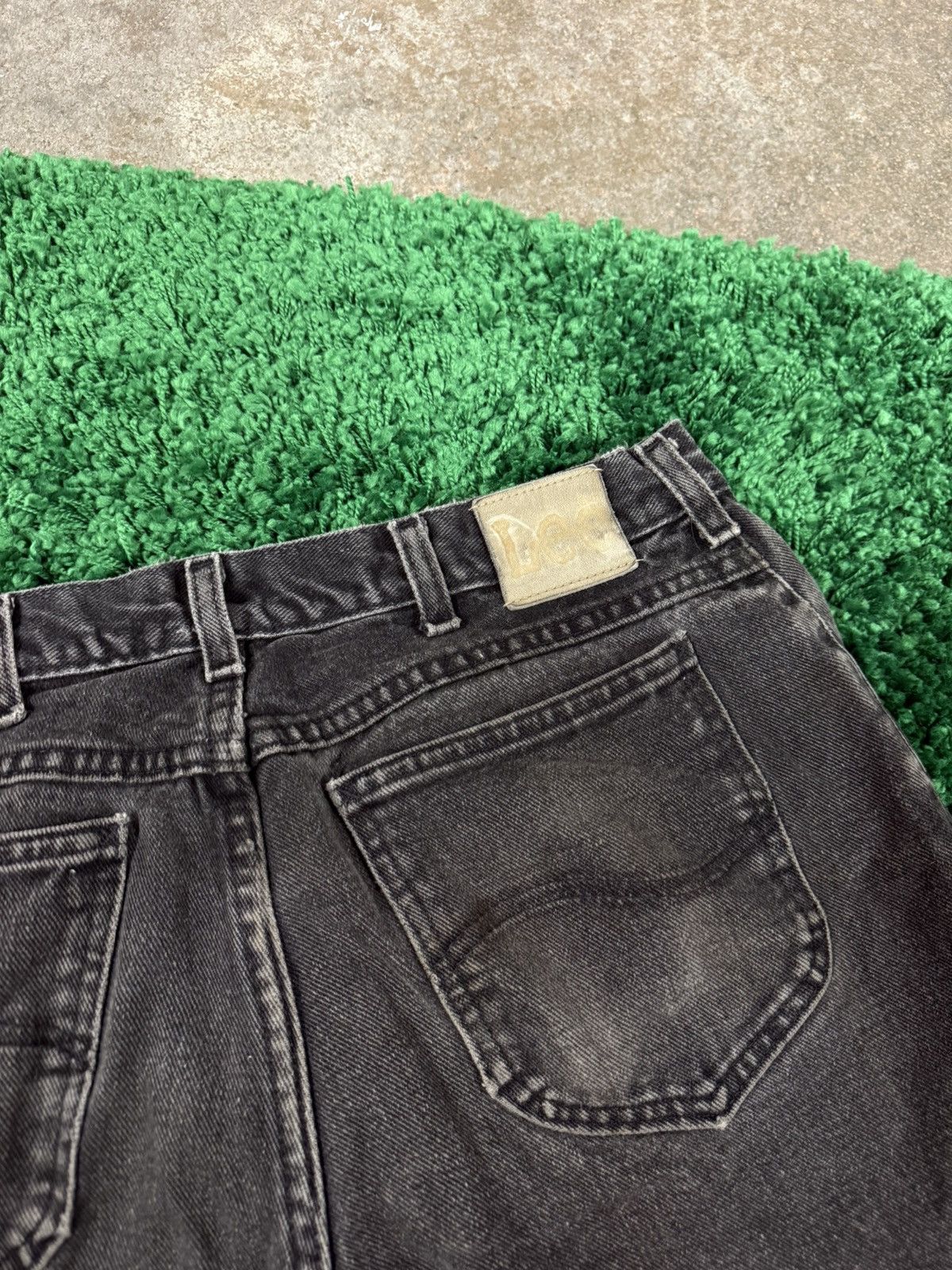 Lee Vintage Distressed Lee Denim Jeans Black / Grey Sz. 34 Size US 34 / EU 50 - 6 Thumbnail
