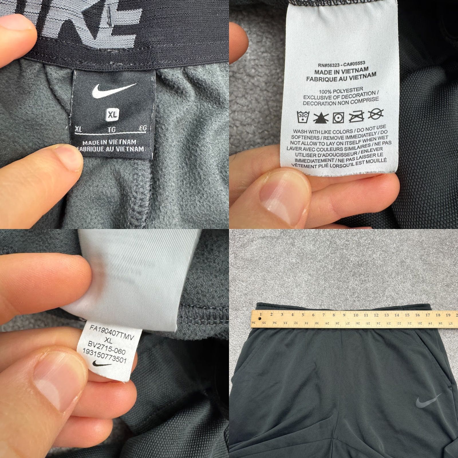 Nike Nike Therma Veneer Jogger Pants Mens XL Dark Gray Elastic Waist Pockets Activewear Run Jogger Performan... Size US 36 / EU 52 - 8 Thumbnail