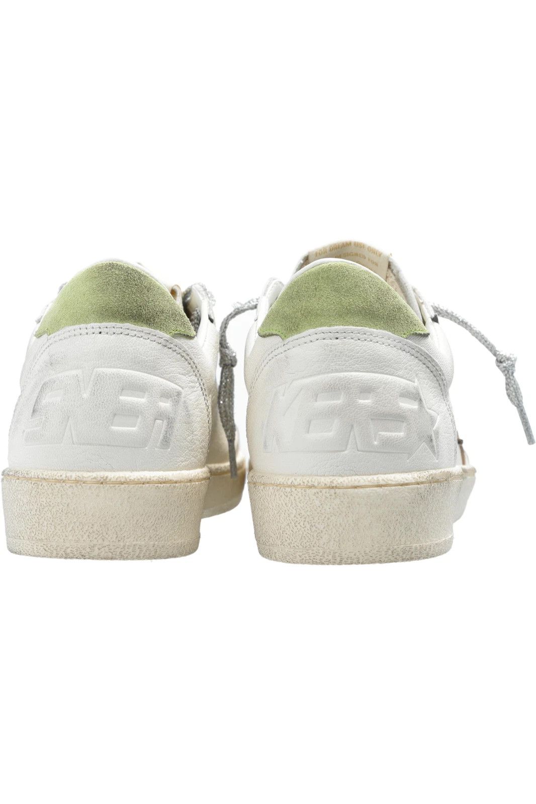GOLDEN GOOSE Ball-Star Women's White/Green Sneakers New