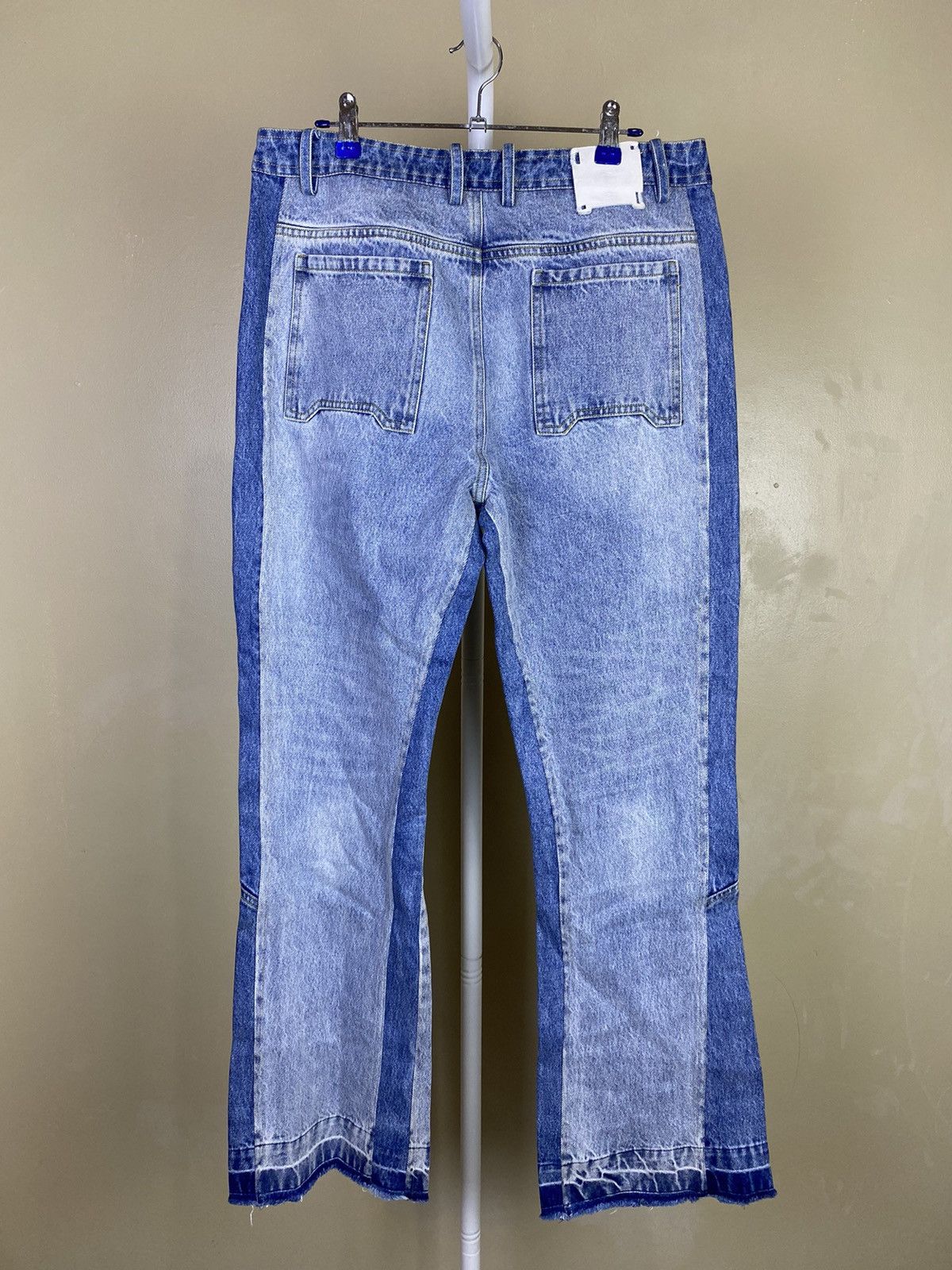 C2H4 C2H4 - Paneled flared Denim pants Size US 33 - 2 Thumbnail