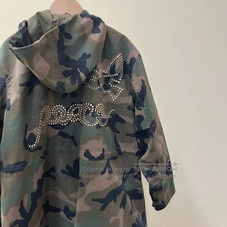 Valentino Valentino Camouflage diamond-encrusted hooded jacket Size US S / EU 44-46 / 1 - 4 Thumbnail