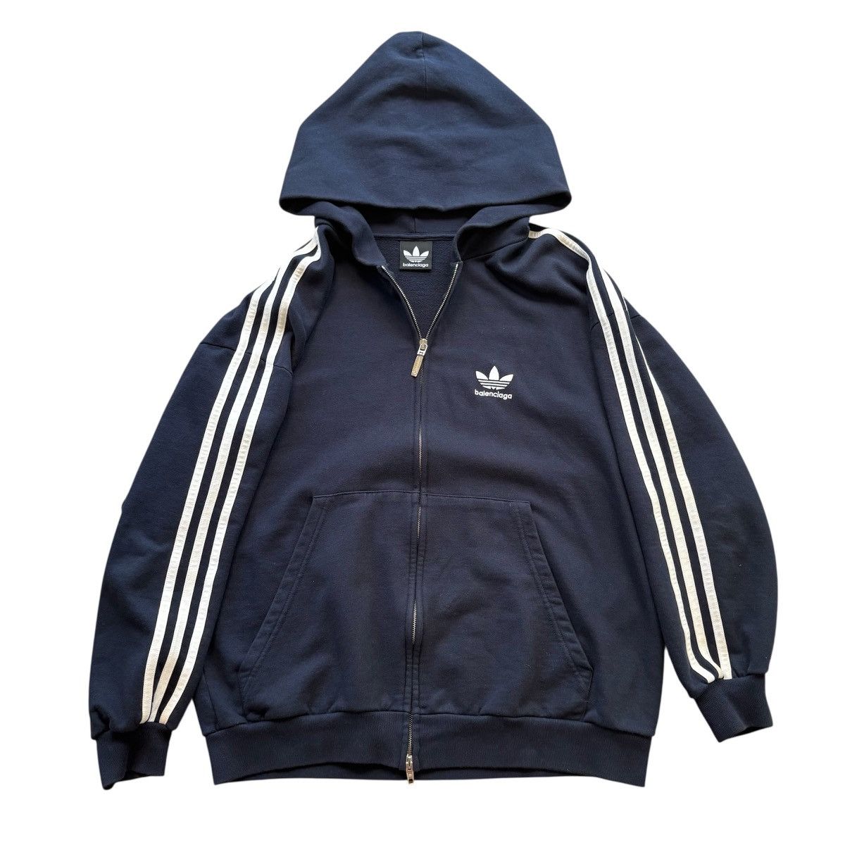 Adidas × Balenciaga Balenciaga Adidas Zip Up Hoodie | Grailed