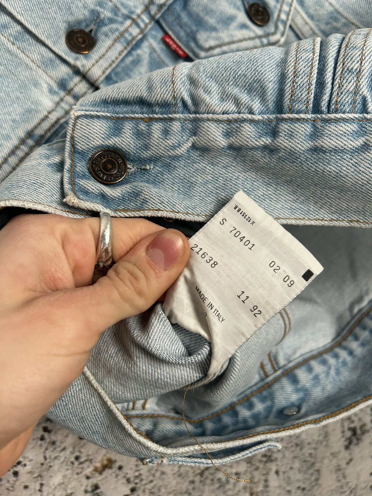 Levi's Vintage 1992 Archive Levi’s 90s Denim Vest Jeans Rare Size US S / EU 44-46 / 1 - 7 Thumbnail