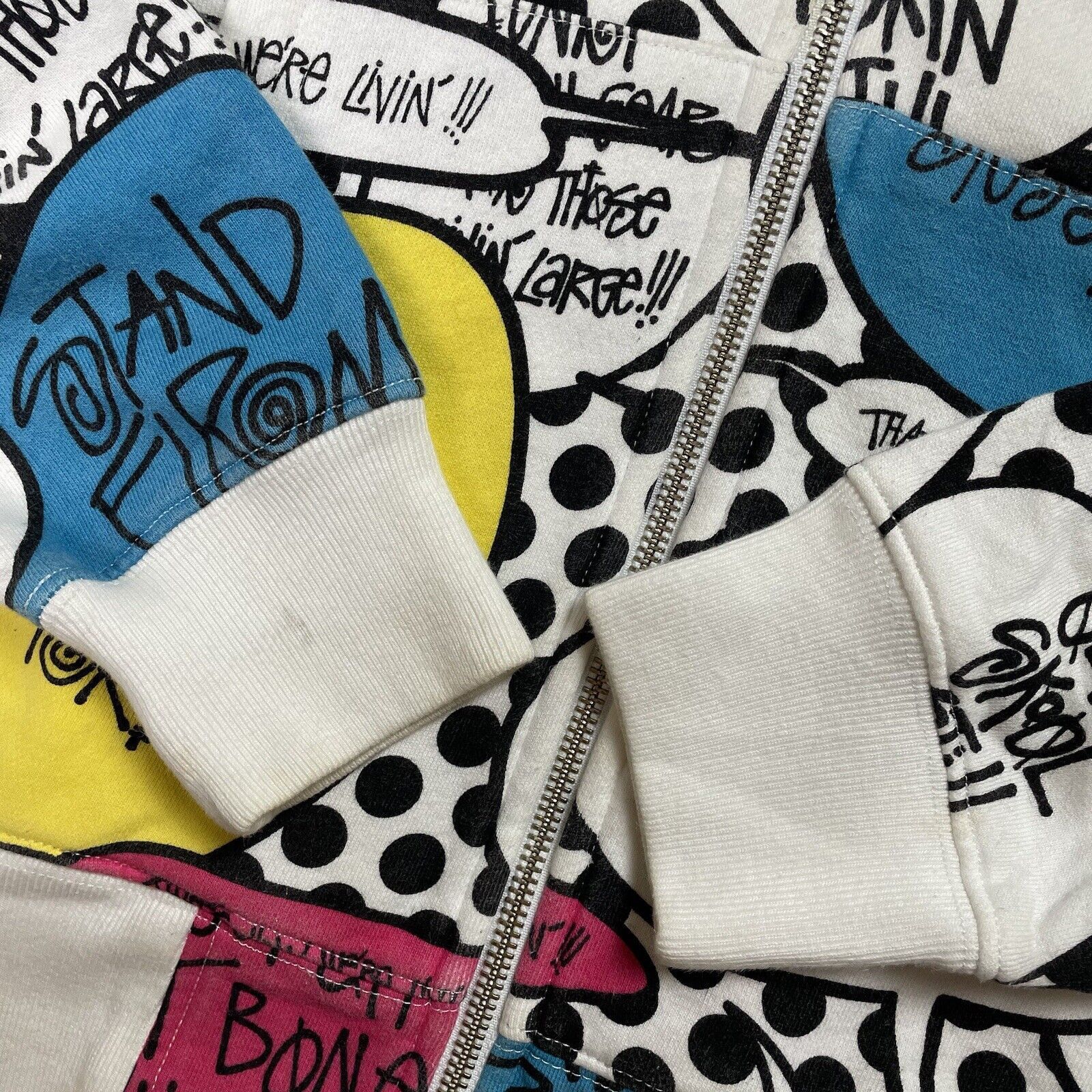 Stussy Vintage Stussy Comic Speech Bubble All Over Print Hoodie Size US S / EU 44-46 / 1 - 5 Thumbnail