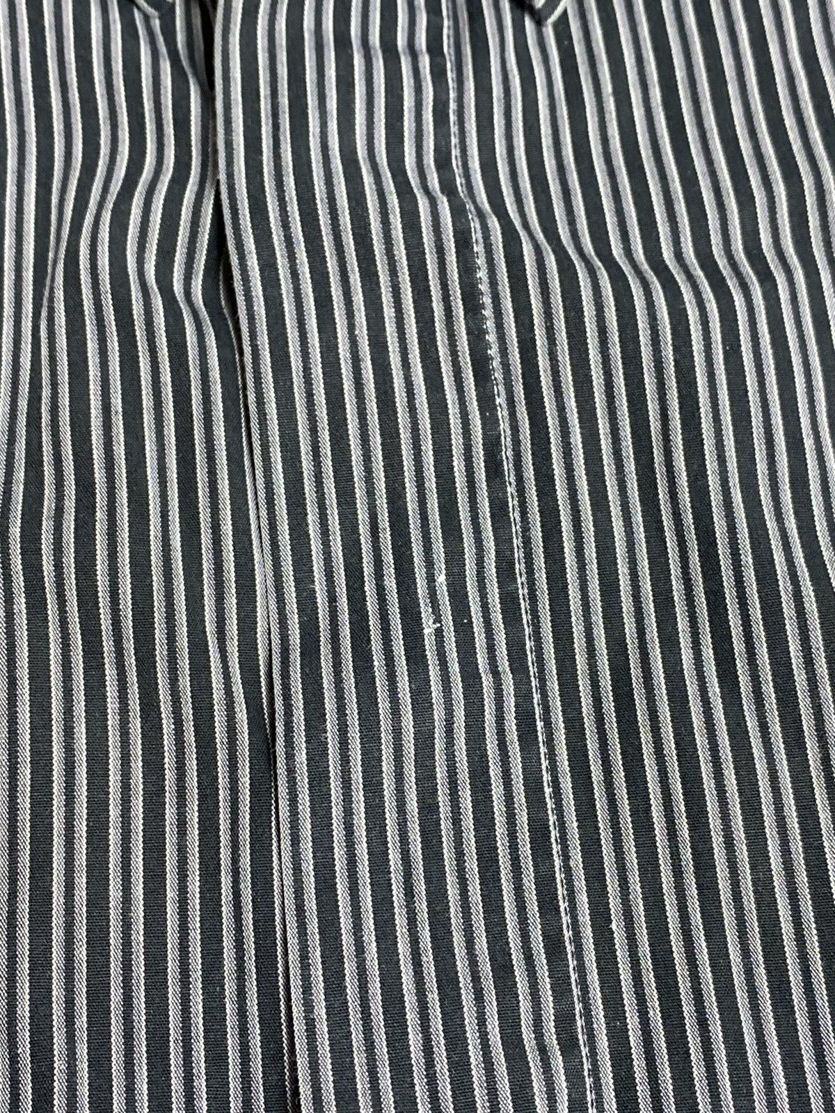 Thierry Mugler Vintage Thierry Mugler Striped Slim Snap Button Shirt Sz 40 Size US M / EU 48-50 / 2 - 14 Thumbnail