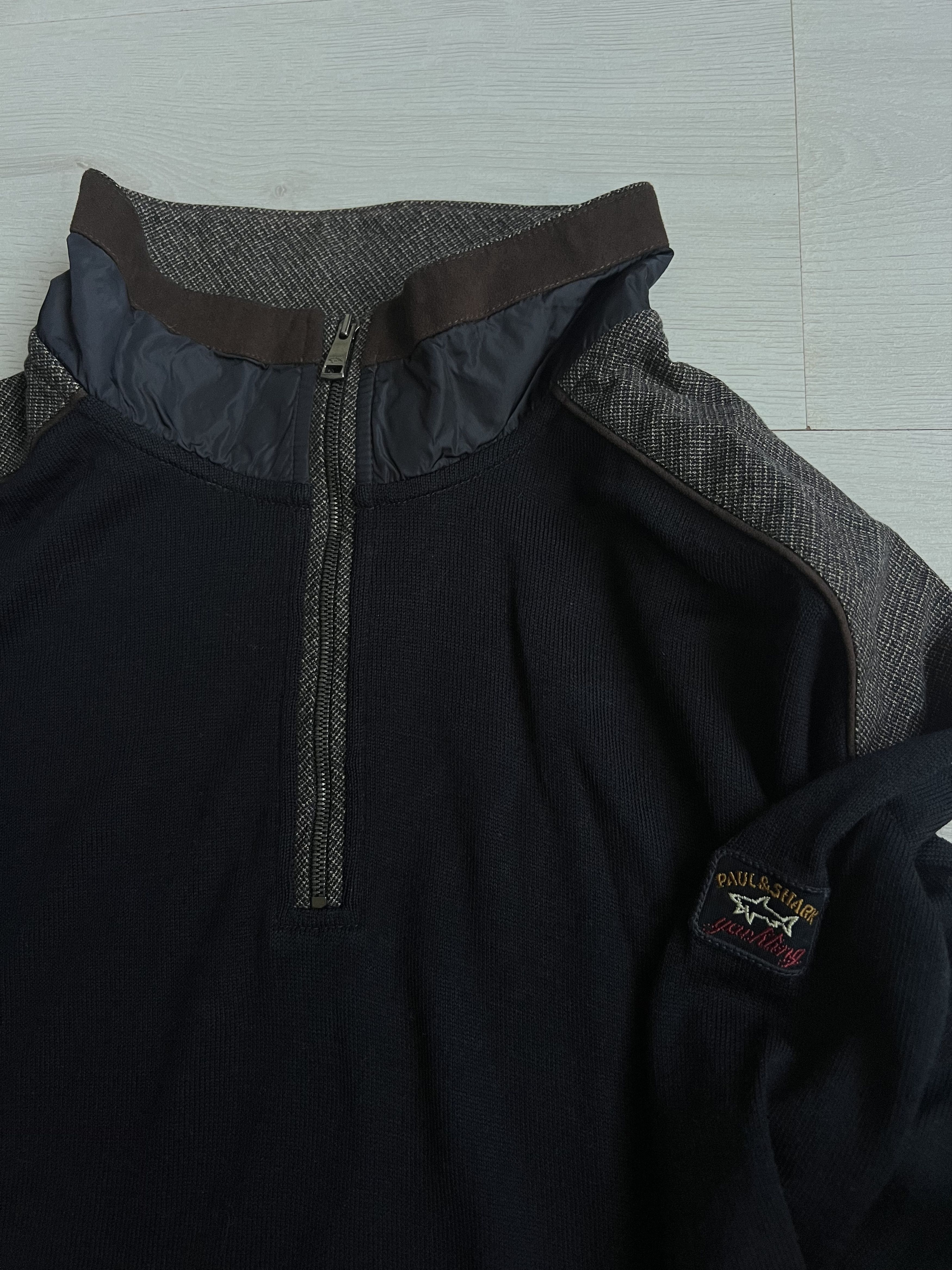 Paul & Shark Paul & Shark Yachting Half-Zip Sweater with Herringbone Size US XXL / EU 58 / 5 - 2 Thumbnail