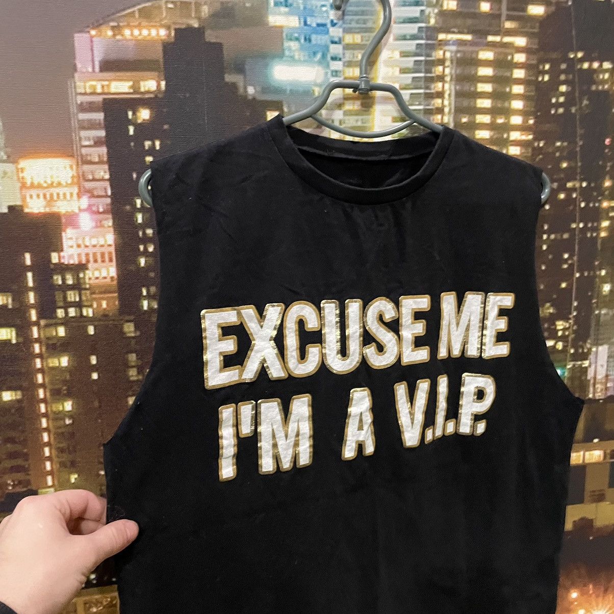Vintage Vintage Y2K Graphic Tee VIP Swag Streetwear Black Slim M Size US M / EU 48-50 / 2 - 4 Thumbnail