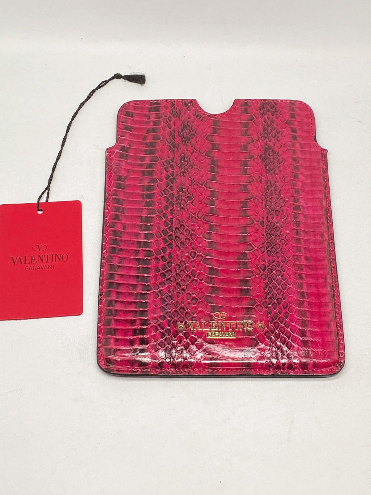 Valentino Valentino Garavani Snake Embossed Leather iPad Mini Case Size ONE SIZE - 1 Thumbnail