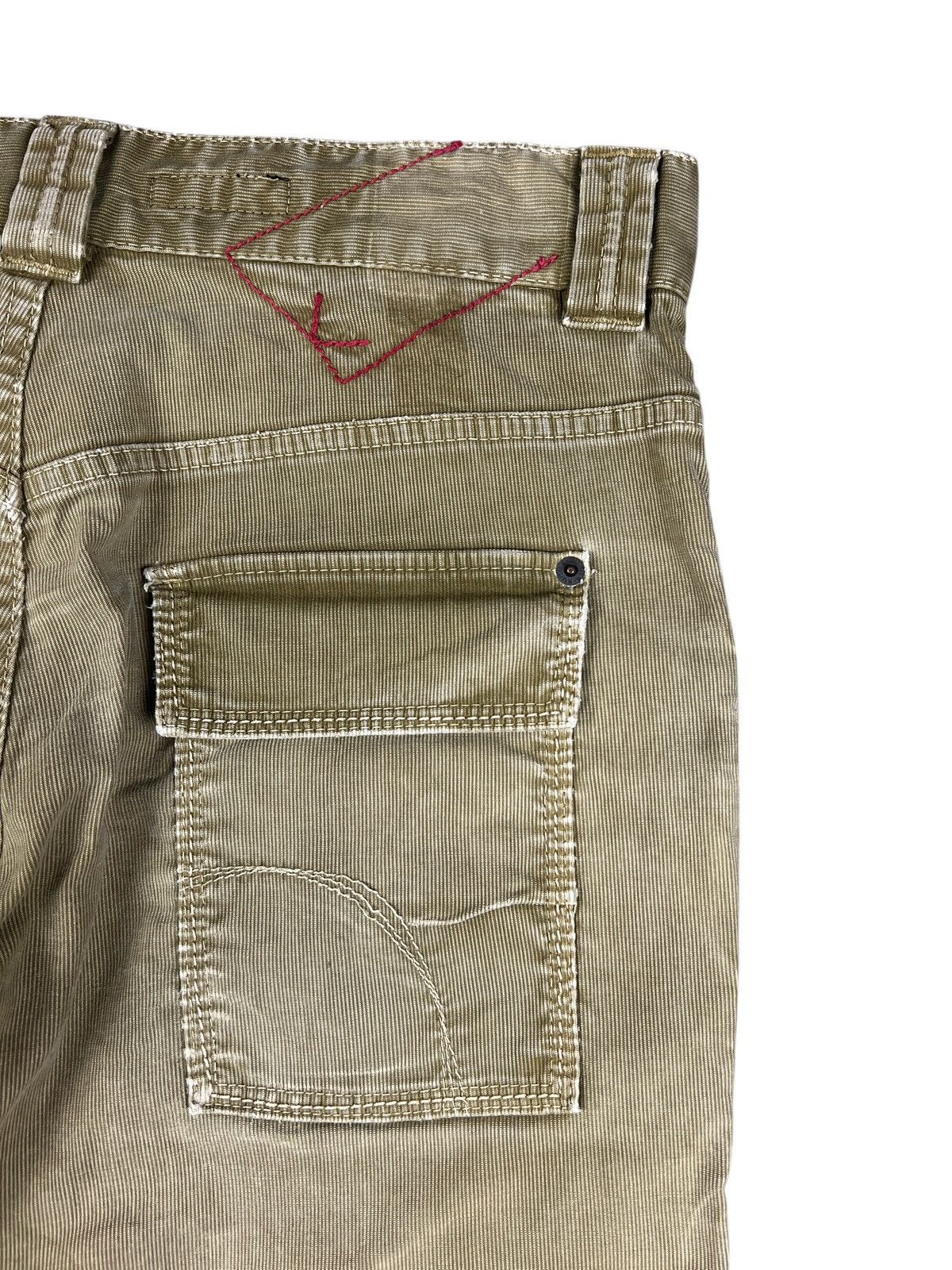 If Six Was Nine × Japanese Brand × Le Grande Bleu (L.G.B.) Kunna 🇯🇵 Sample Distressed Flare Corduroy Bush Pants Size US 32 / EU 48 - 10 Thumbnail