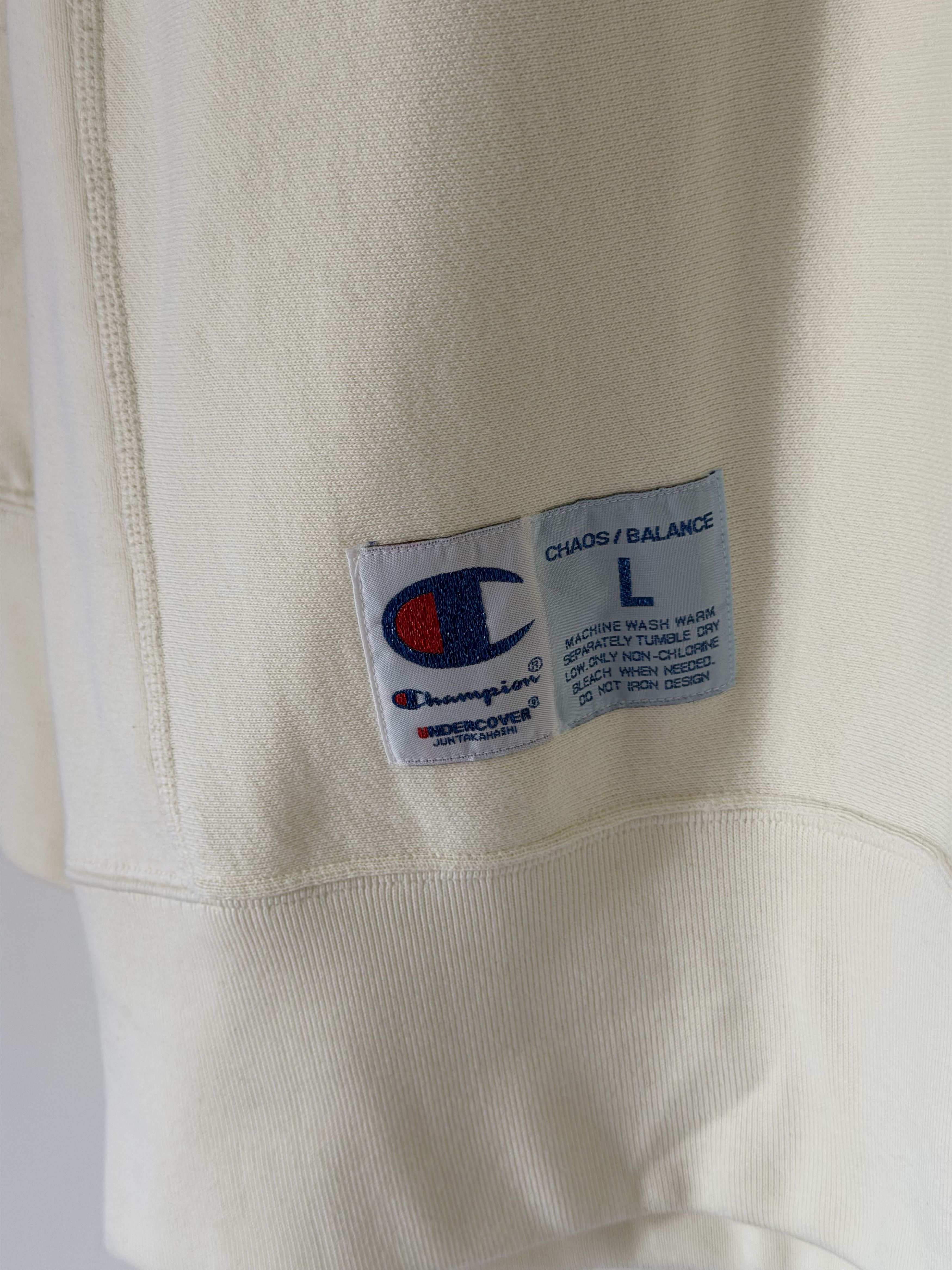 Undercover Undercover Champion Reverse Weave Pullover Sweatshirt White Size US L / EU 52-54 / 3 - 3 Thumbnail