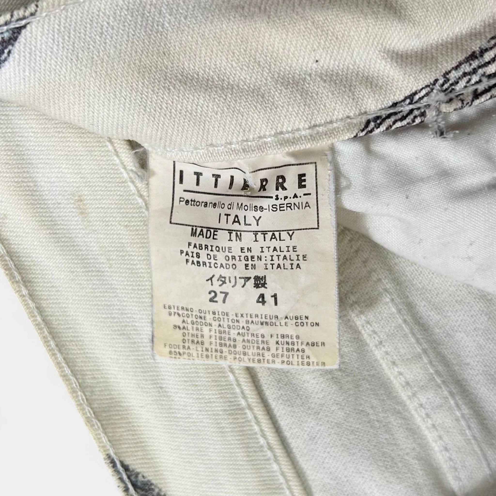 Just Cavalli Just Cavalli SS04 Serpent Botanical Print Flare Jeans Size US 27 - 8 Thumbnail