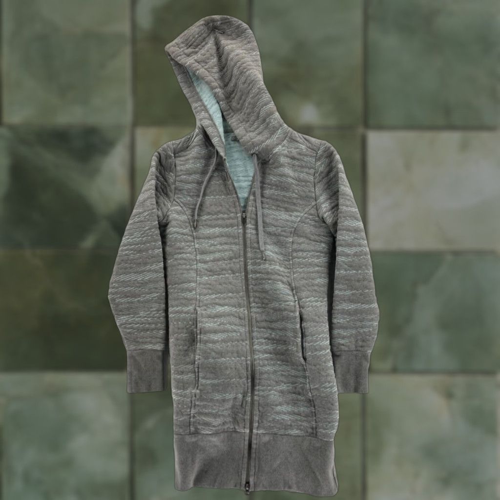 Prana prAna Women's Gray Full Zip Fleece Hoodie Long Sleeve Small Outdoor Activewear Size S / US 4 / IT 40 - 1 Thumbnail