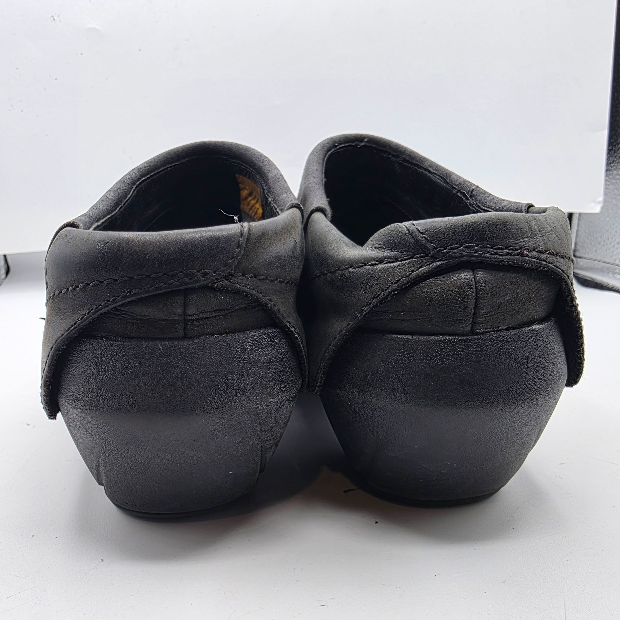 Merrell Merrell Black Leather Luxe Wrap Womens Size 9.5 Black Slip O Size US 9.5 / IT 39.5 - 5 Thumbnail