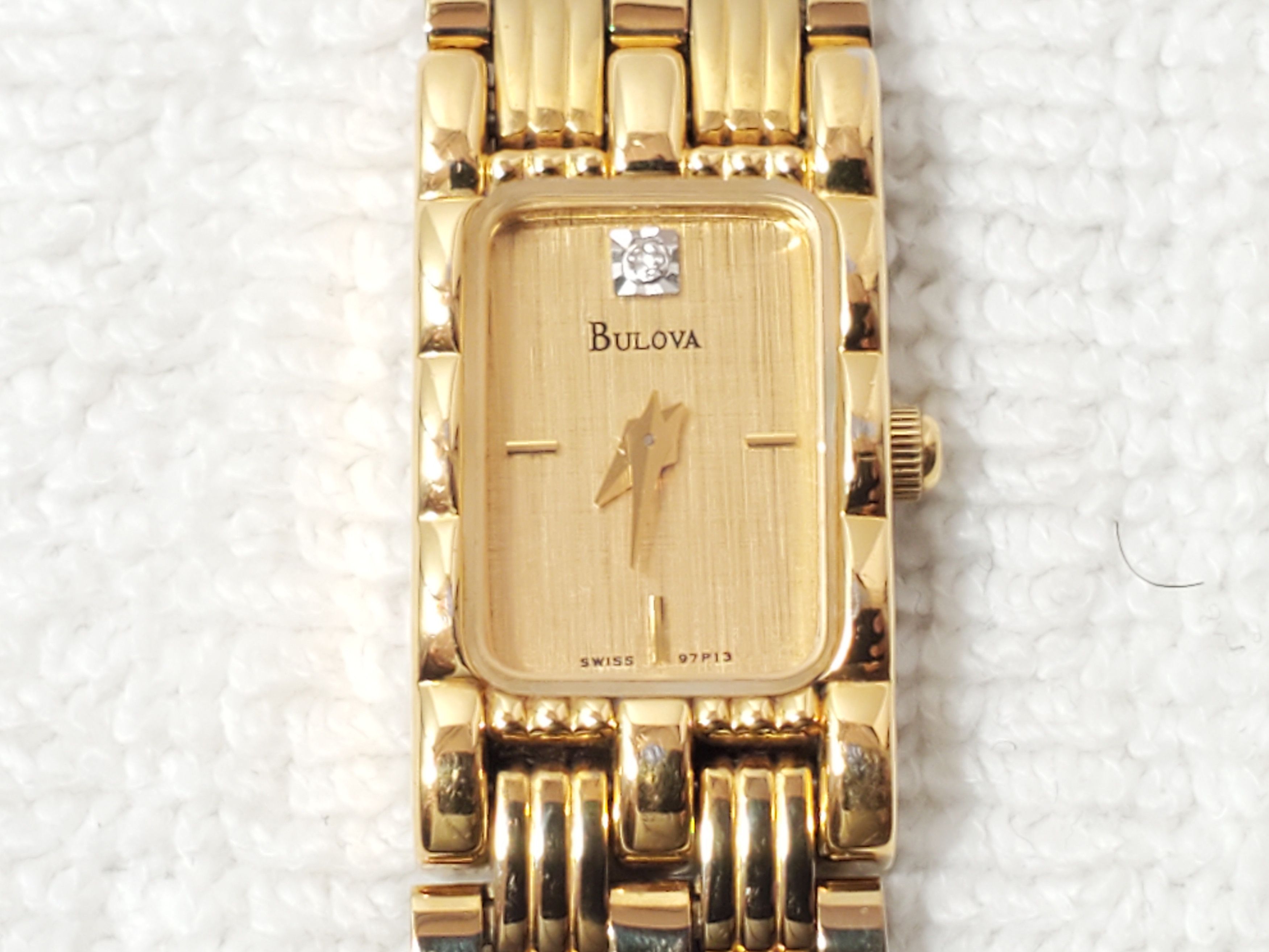Bulova Bulova Women Tank Swiss Watch Diamond Dial 7 Jewels Vintage Size ONE SIZE - 1 Thumbnail