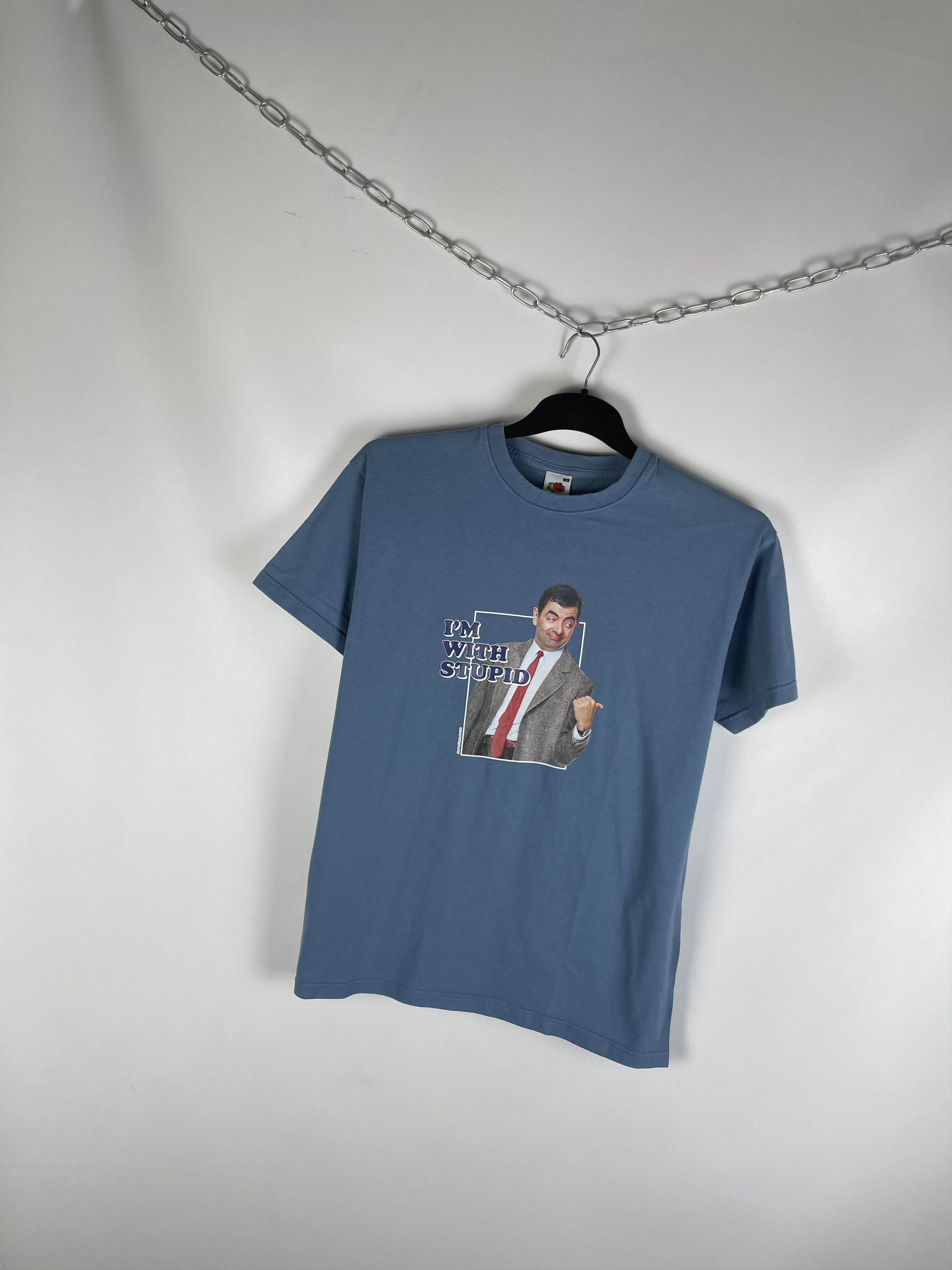 Vintage Mister Tee I’m With Stupid Fruit Loom Size US M / EU 48-50 / 2 - 2 Thumbnail