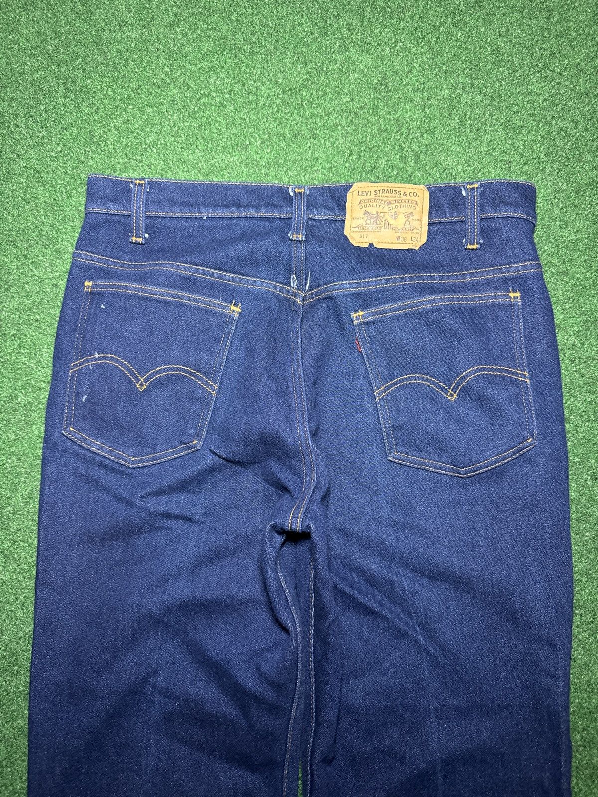 Levi's Vintage Clothing Vintage 70s Levi’s 517 Bootcut Flare 36x30 USA Made Jeans Size US 36 / EU 52 - 2 Thumbnail