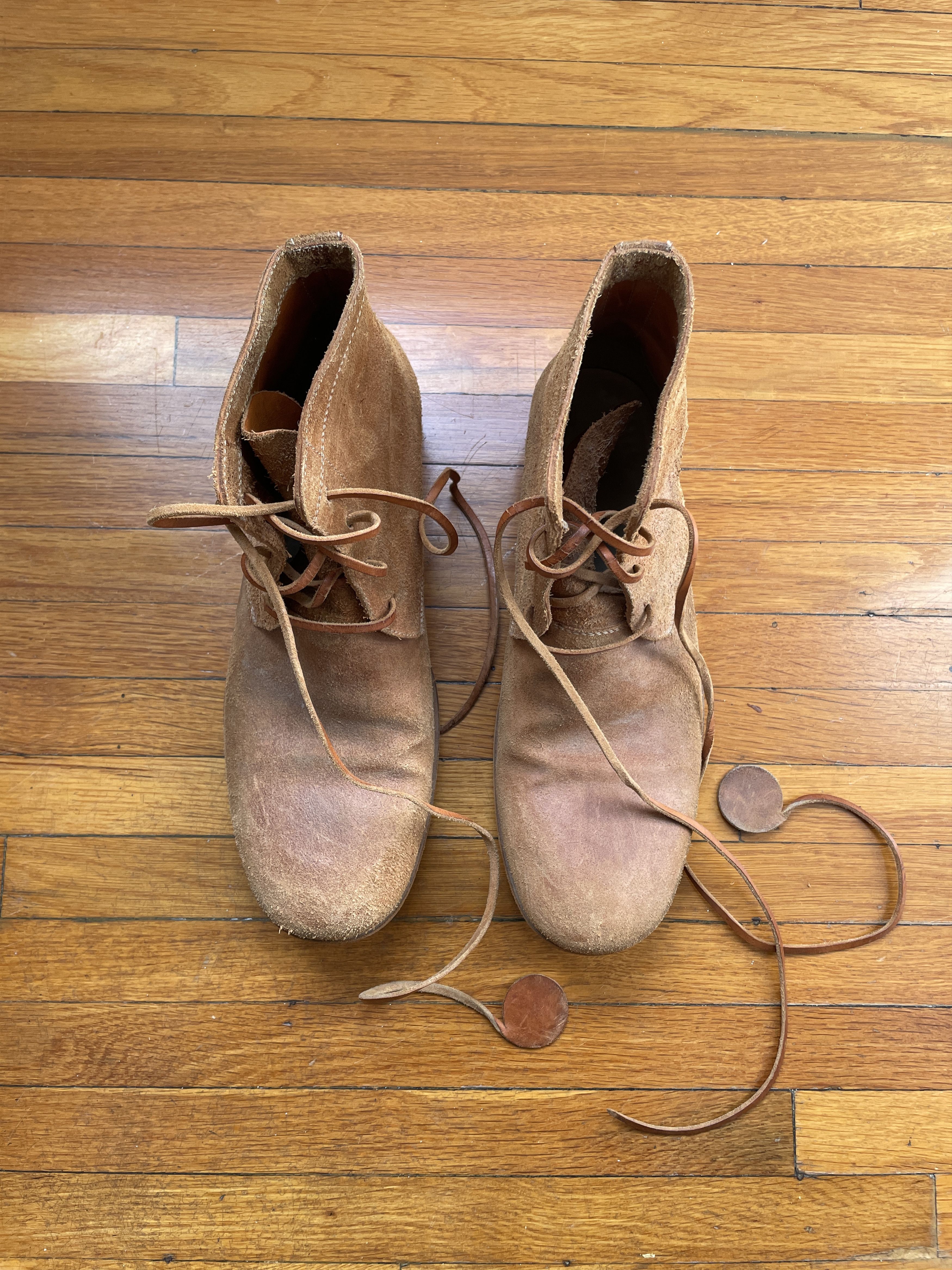 Carpe Diem Ankle Boots, Beige, reverse leather OG Size US 7 / EU 40 - 2 Thumbnail