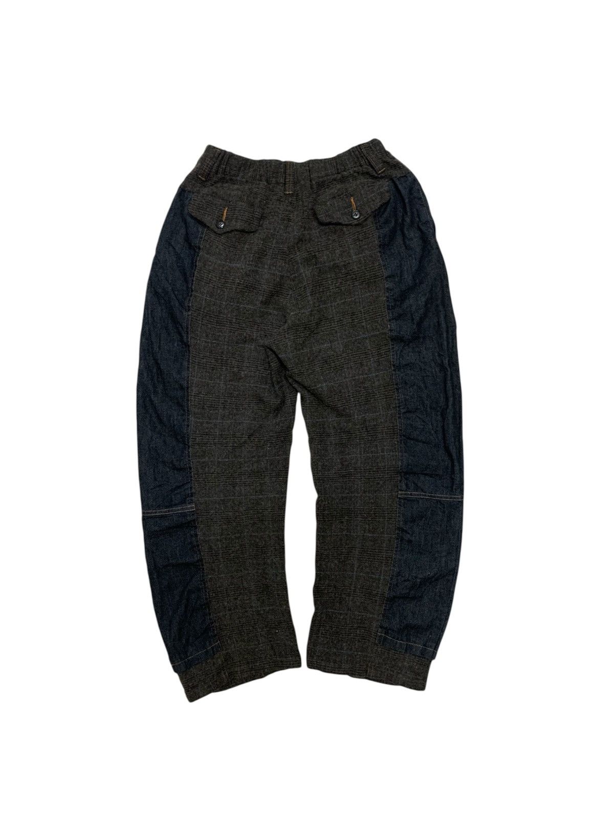 Japanese Brand × Yohji Yamamoto × gomme Gomme wool tartant cropped pants Size US 28 / EU 44 - 2 Thumbnail