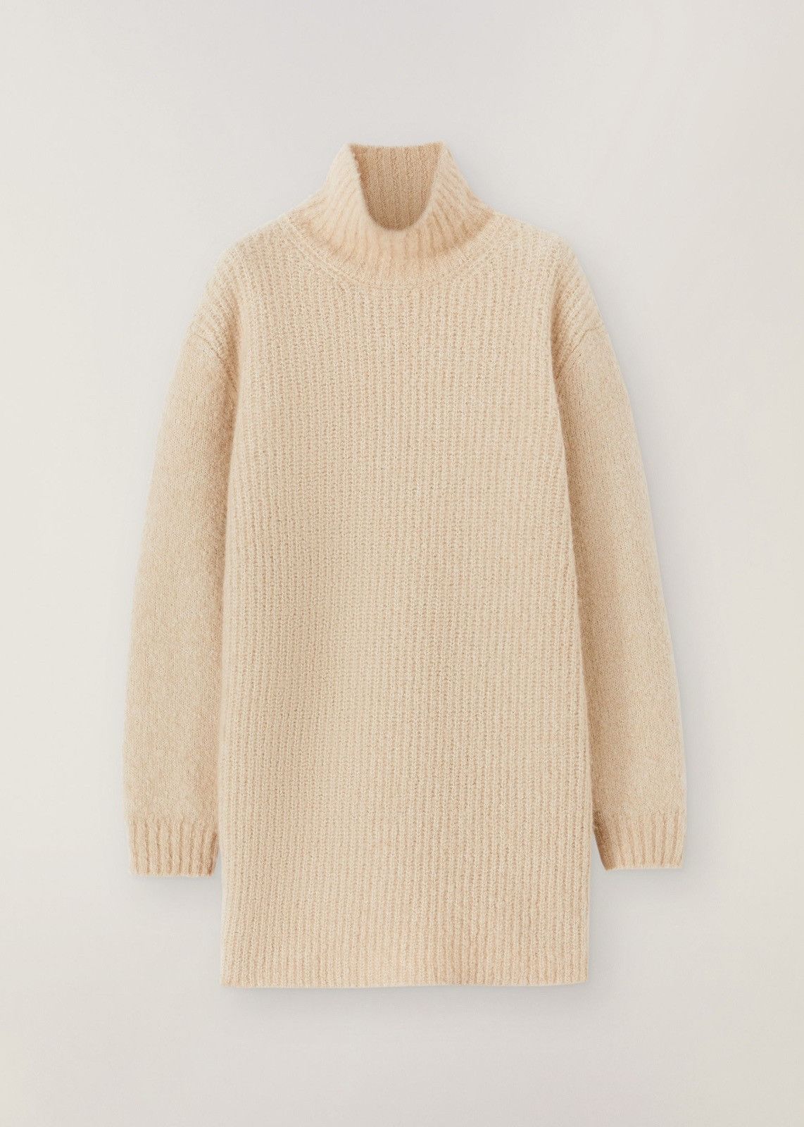 image of Loro Piana O1Loc1C0124 High-Neck Tunic In Beige, Women's (Size XL)