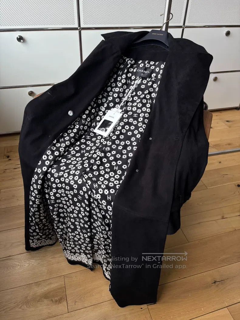 Chanel Chanel Black long windbreaker jacket Size XXS / US 00 / IT 34 - 5 Thumbnail