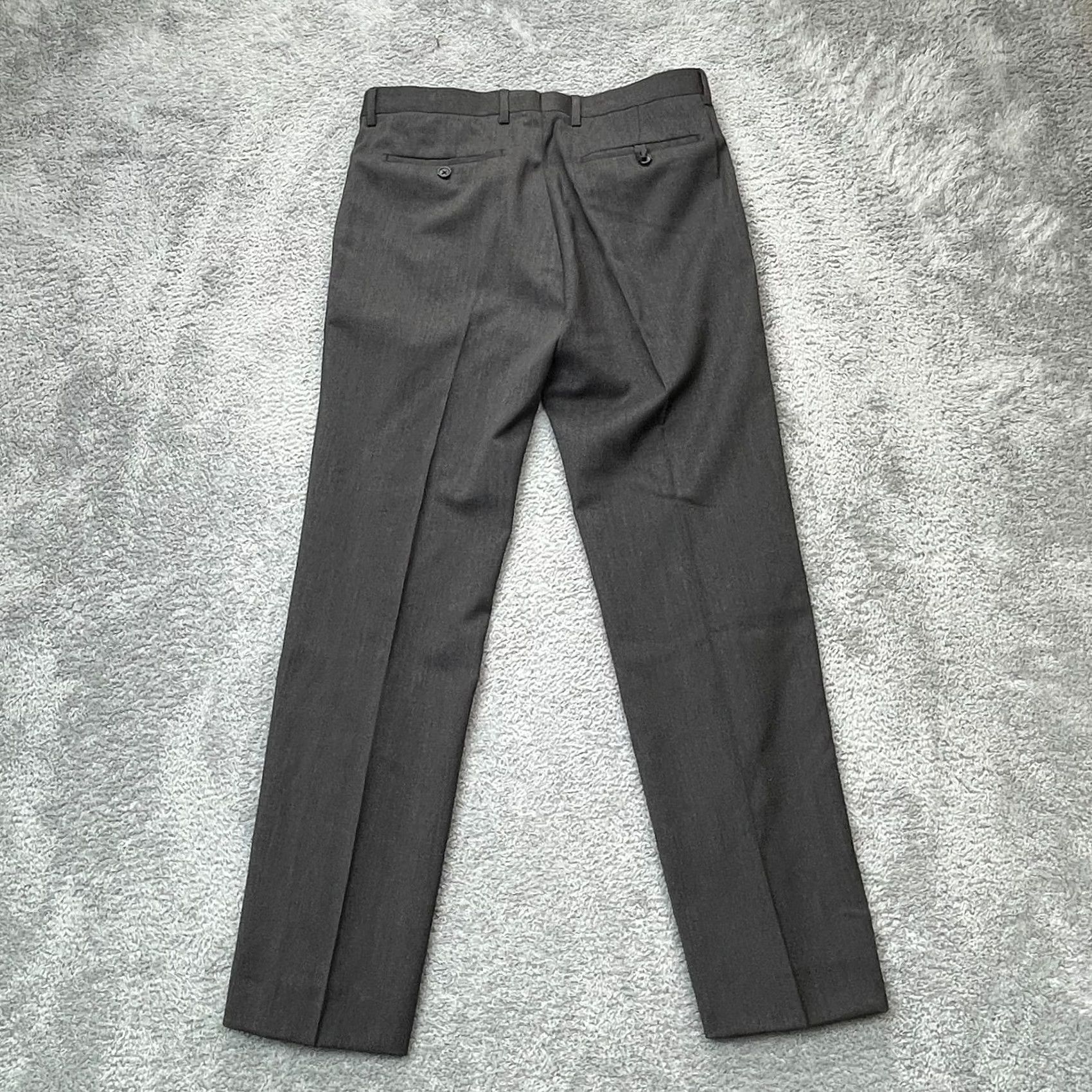 Banana Republic Banana Republic Mens Pants Gray 32x32 Dress Tailored Slim Fit Lined Straight Leg Size US 32 / EU 48 - 2 Thumbnail