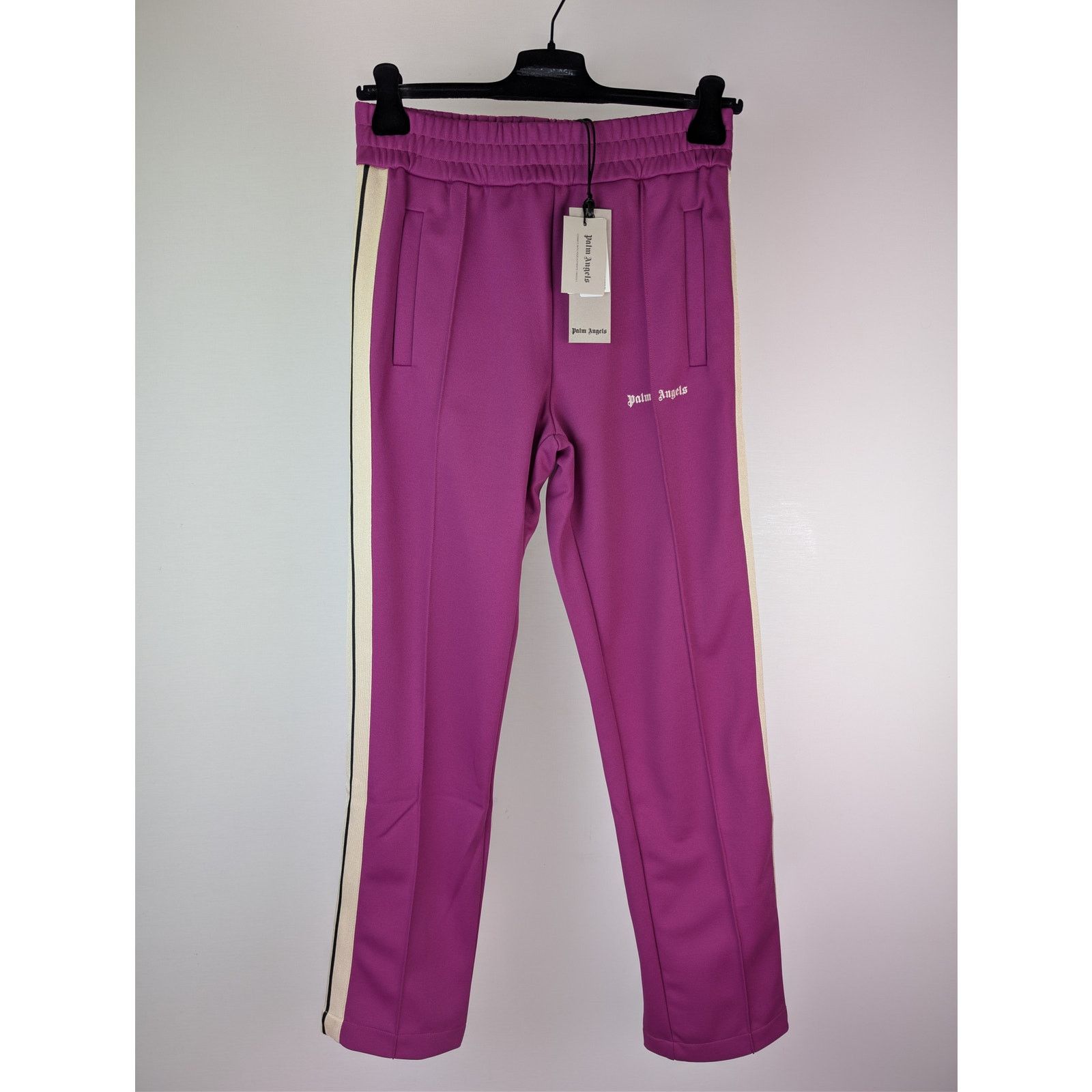 Palm Angels o1rshd1 Q:2 / Classic Logo Track Pants in Purple / Off White Size US 30 / EU 46 - 2 Thumbnail