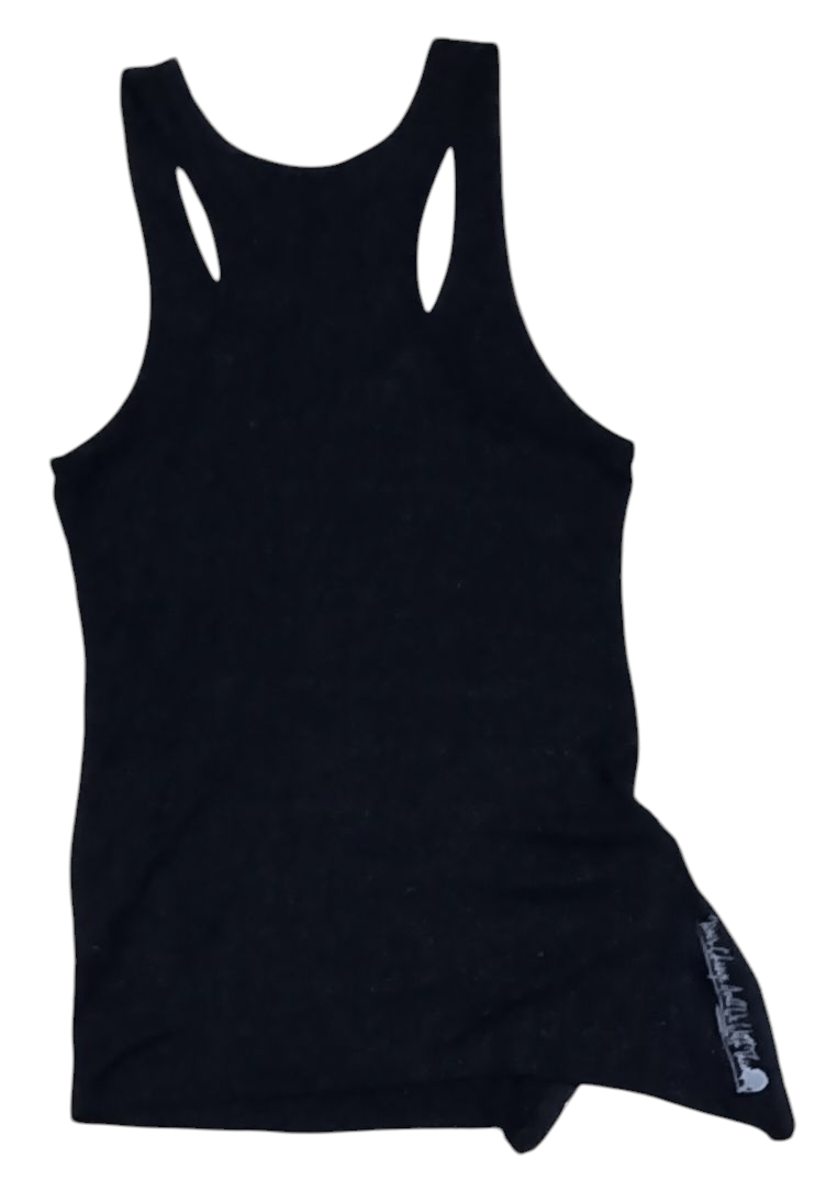Japanese Brand HEAVEN AND EARTH ASYMMETRICAL SKULL ZIPPER TANKTOP Size M / US 6-8 / IT 42-44 - 4 Thumbnail